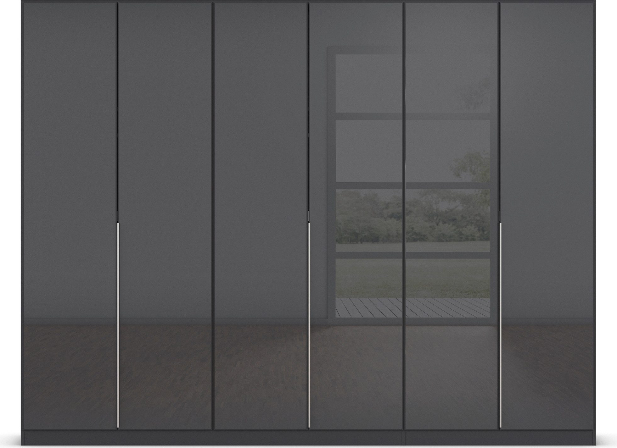 rauch Draaideurkast Kledingkasten kast garderobe AGORDO met glazen front doordachte binnenuitrusting, in 6 breedtes en 2 hoogtes made in germany