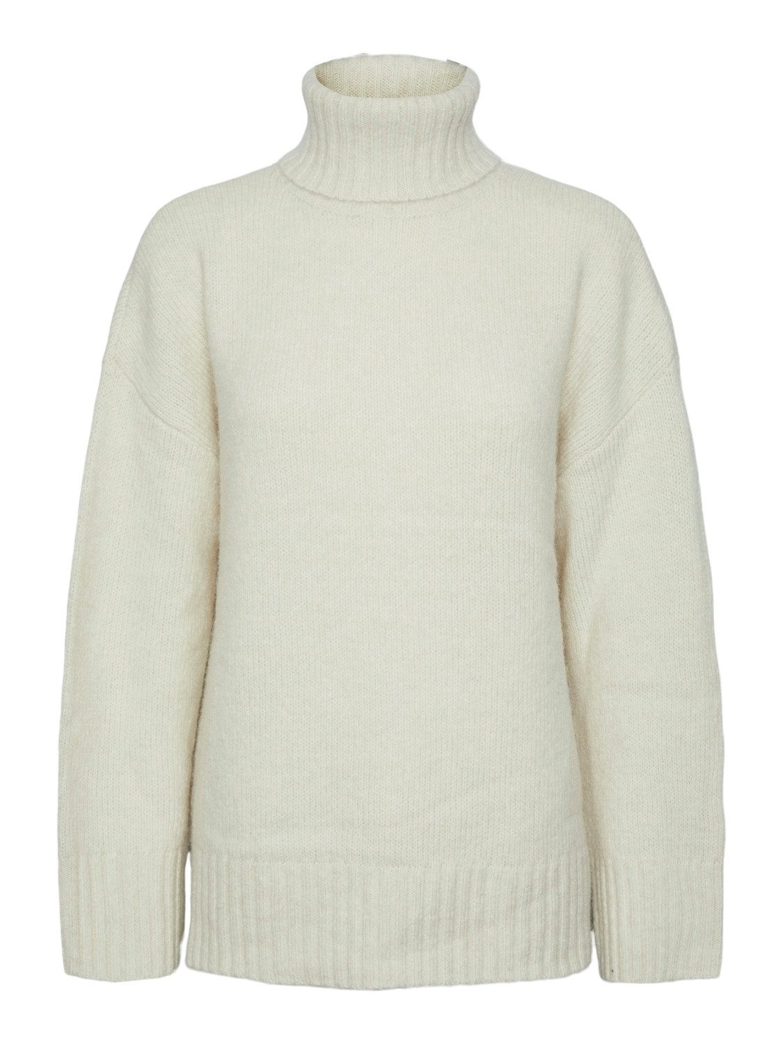 pieces Coltrui PCNANCY LS LOOSE ROLL NECK KNIT NOOS BC