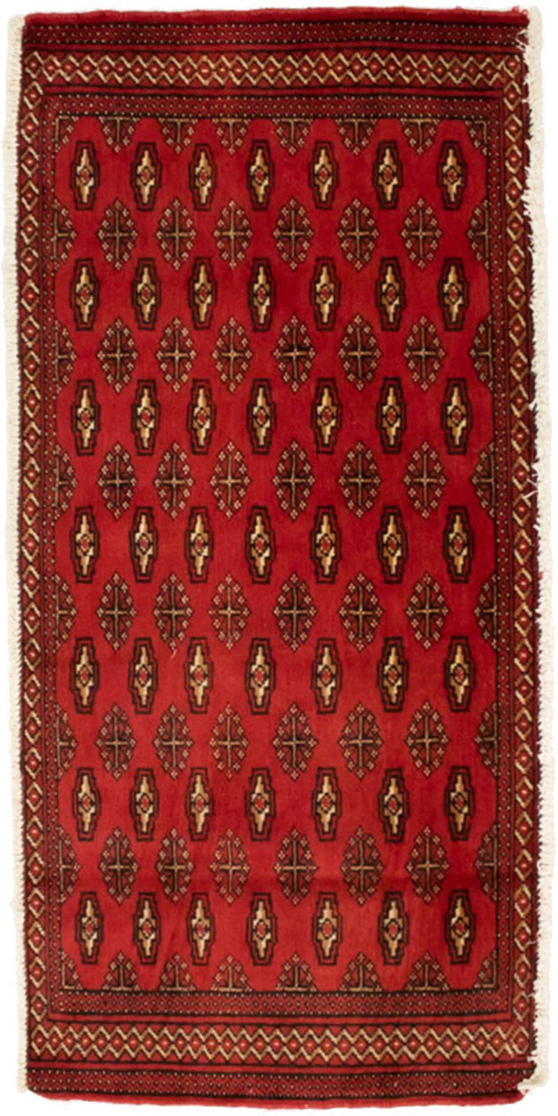 morgenland Wollen kleed Turkaman vloerkleed met de hand geknoopt rood