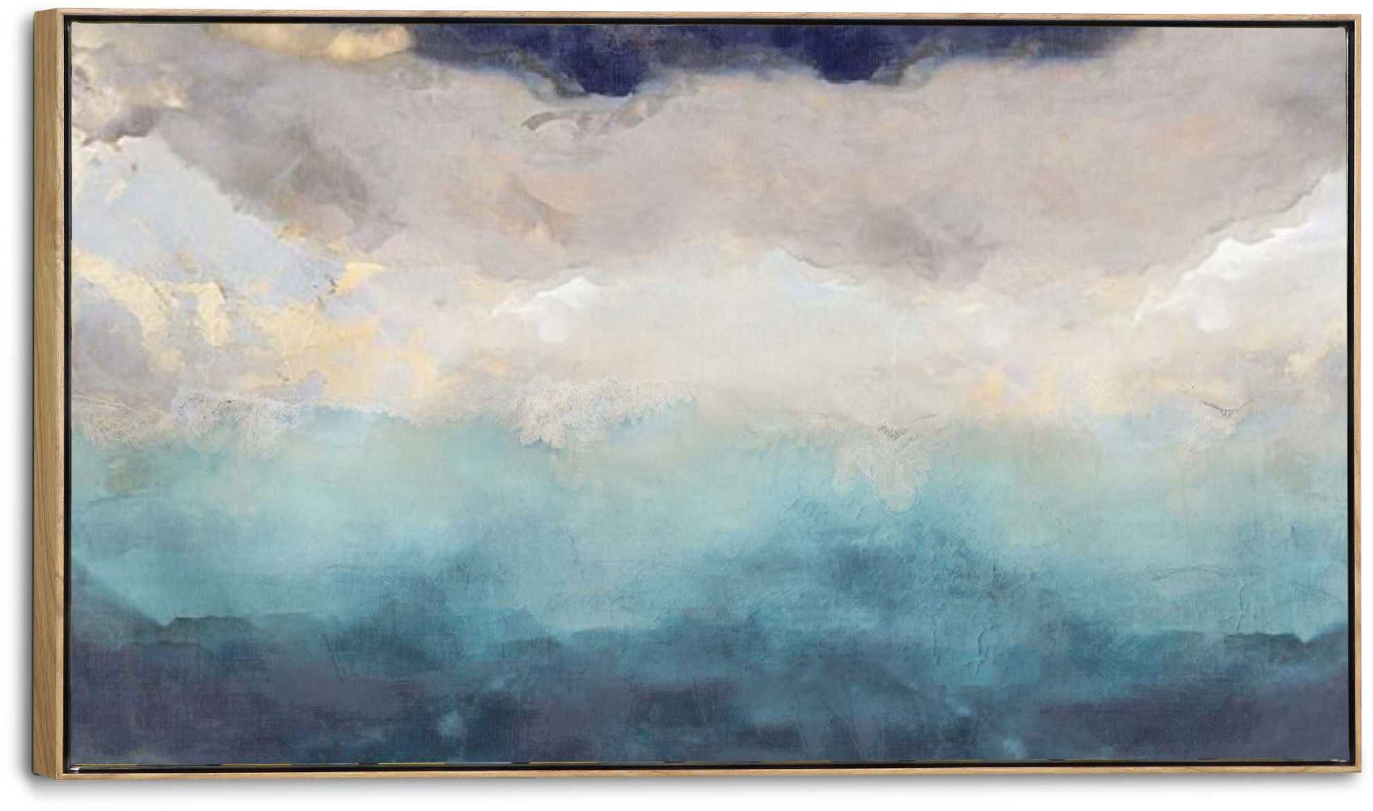 Reinders! Artprint op linnen Abstract blauw - artprint op linnen
