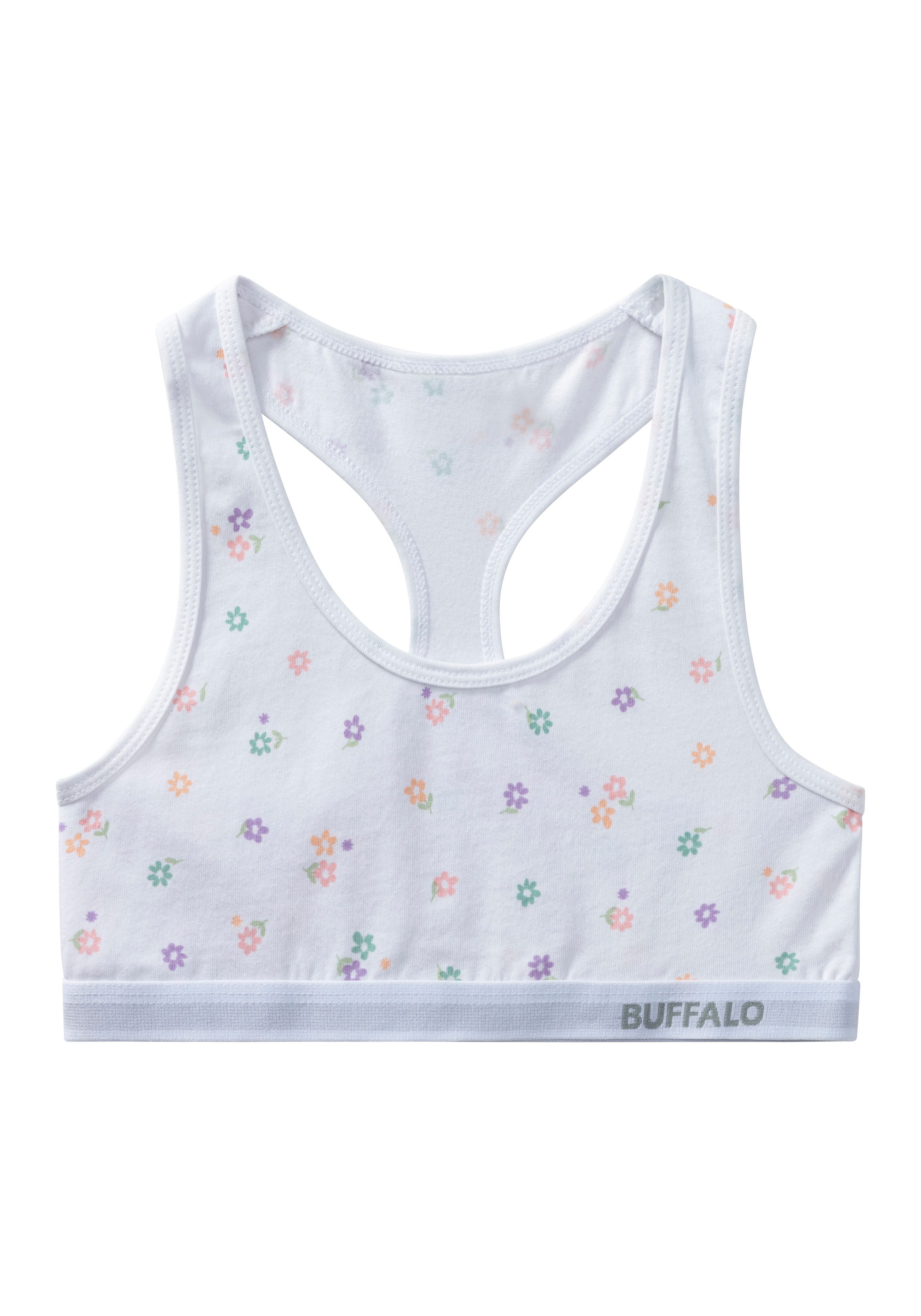 Buffalo Bustier Uni en bloemen-print in een verpakking (set, 3-delig)
