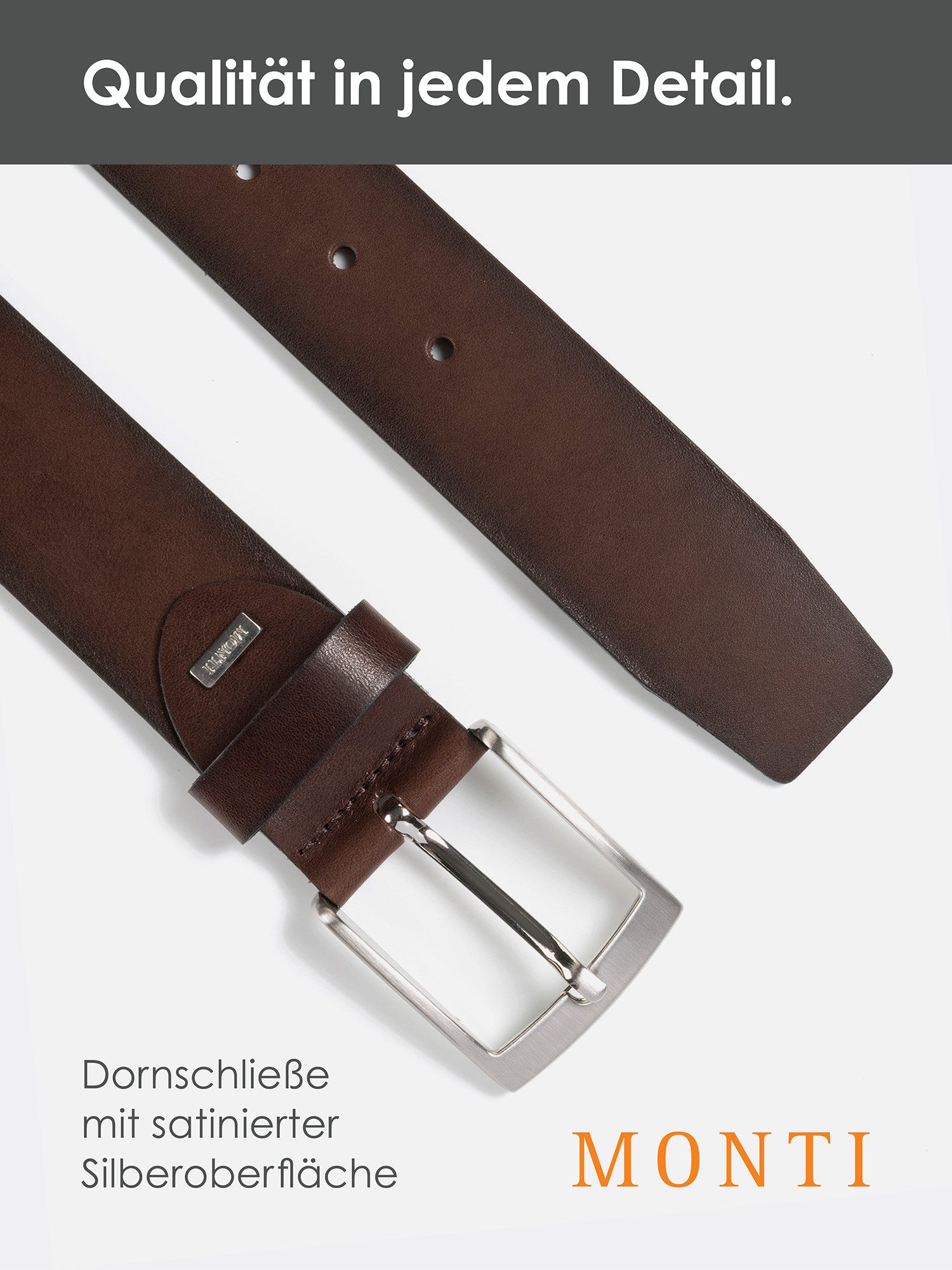 MONTI Leren riem TUSTON