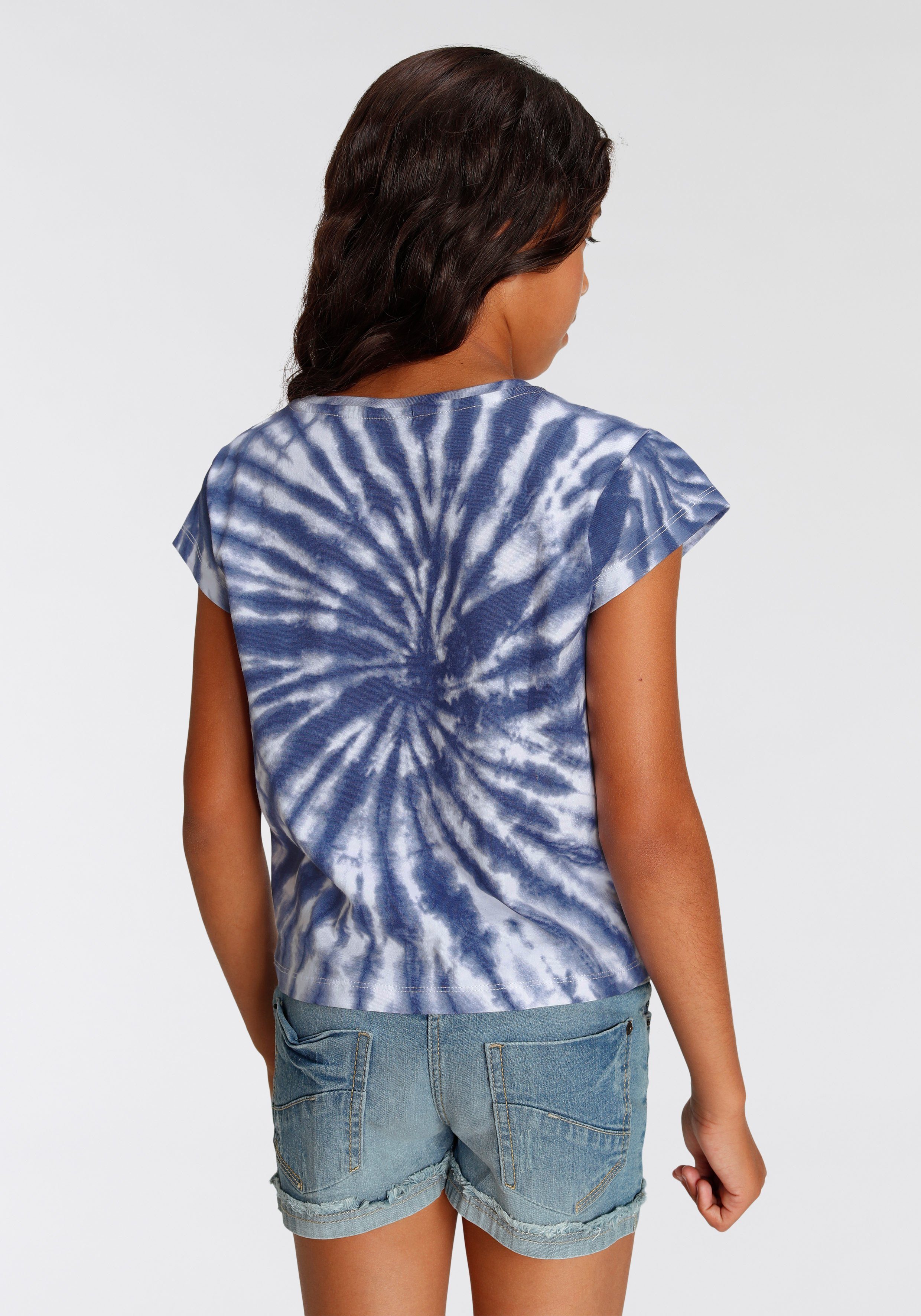 KIDSWORLD T-shirt Hart batik Korte mouwen, rechte pasvorm, veelzijdig gemusterd