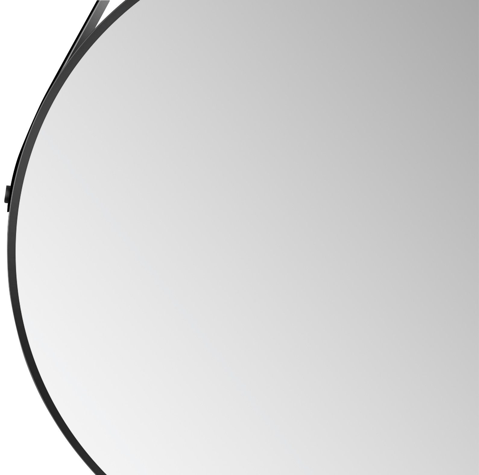 Talos Wandspiegel decoratieve ronde spiegel met aluminiumframe, ø 80 cm