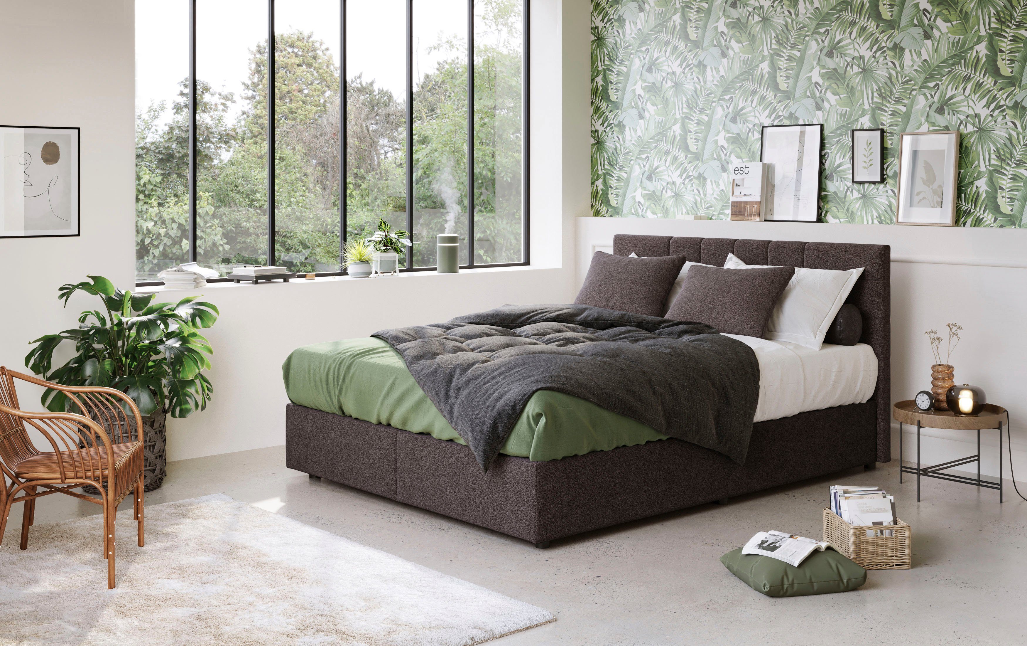 COTTA Boxspring NALA optioneel verkrijgbaar met matras en matrastopper