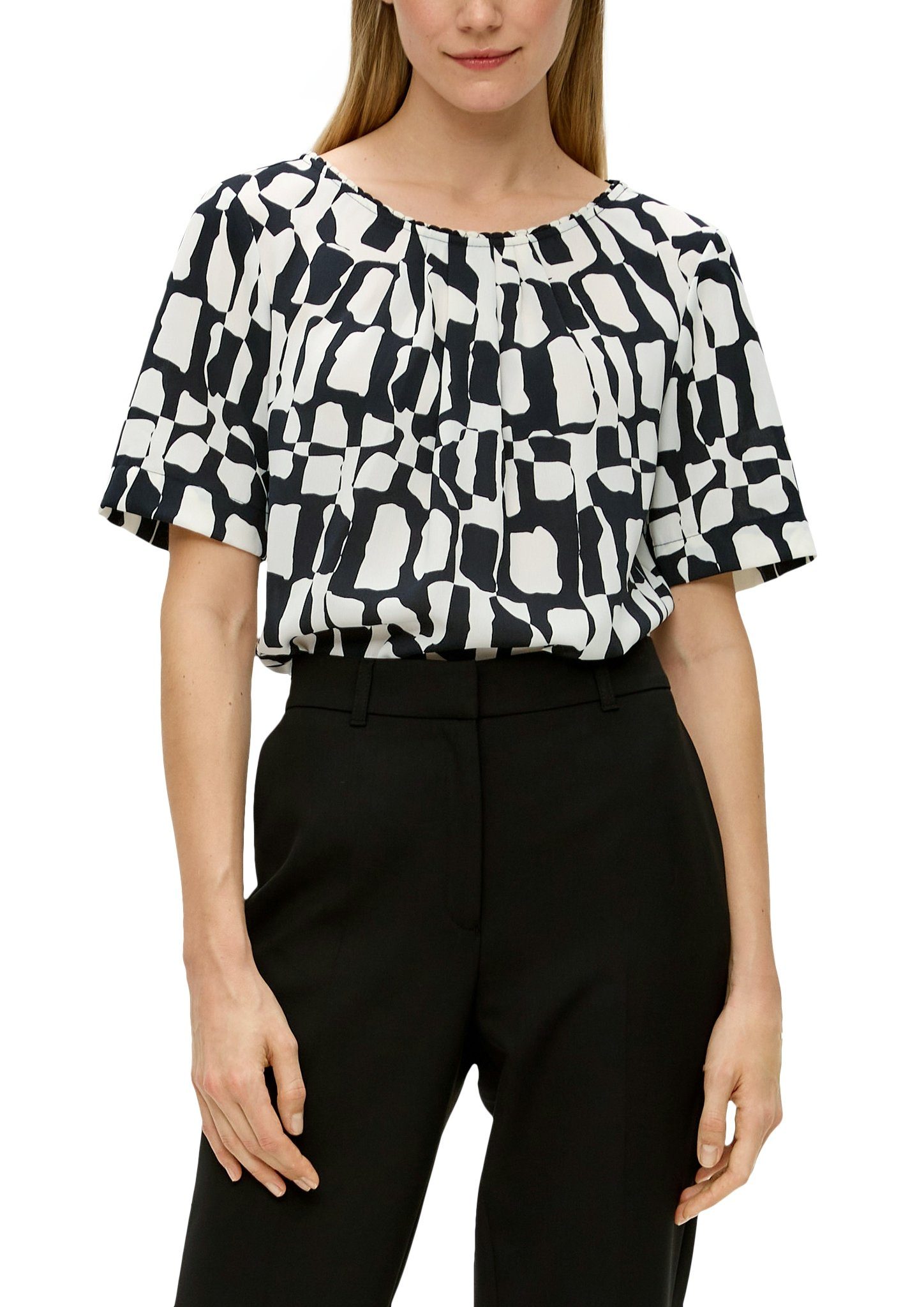 s.Oliver BLACK LABEL Shirtblouse gedessineerd