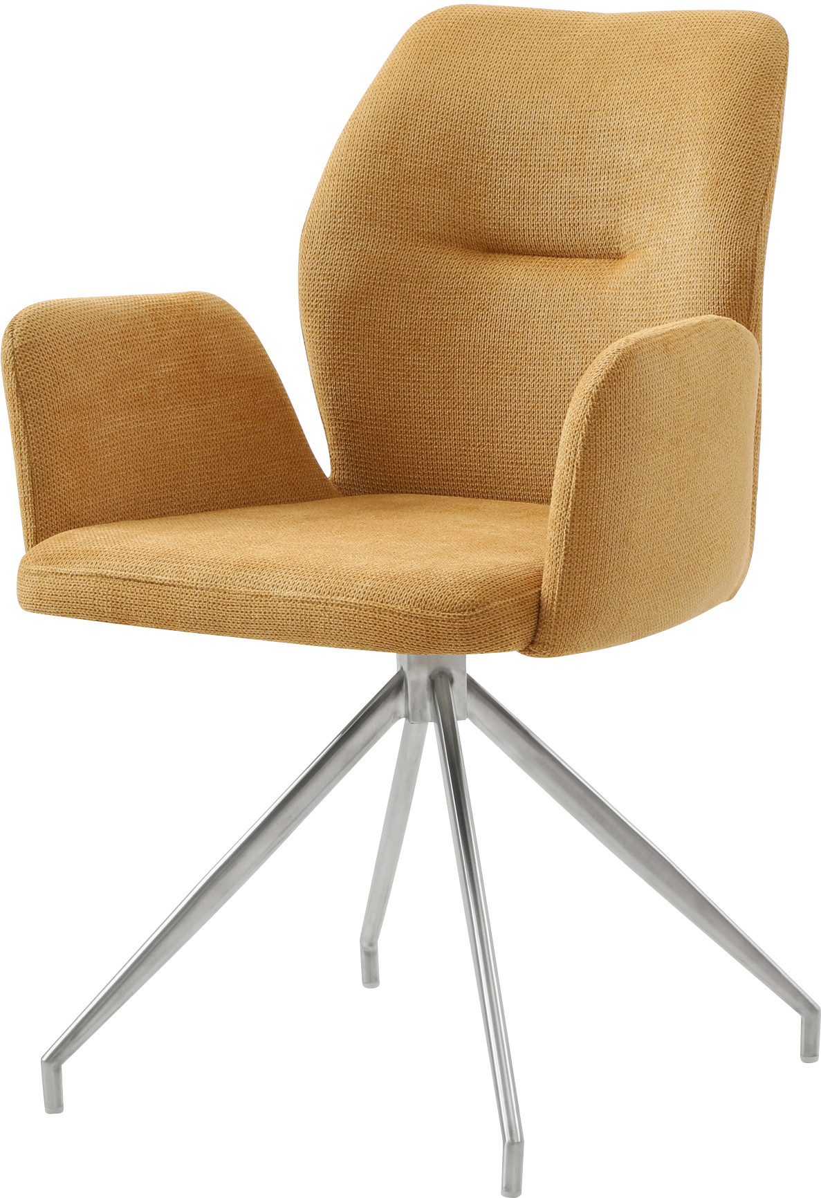 SalesFever Eethoek Tafelblad met echte boomrand, frame van roestvrij staal (set, 5-delig)