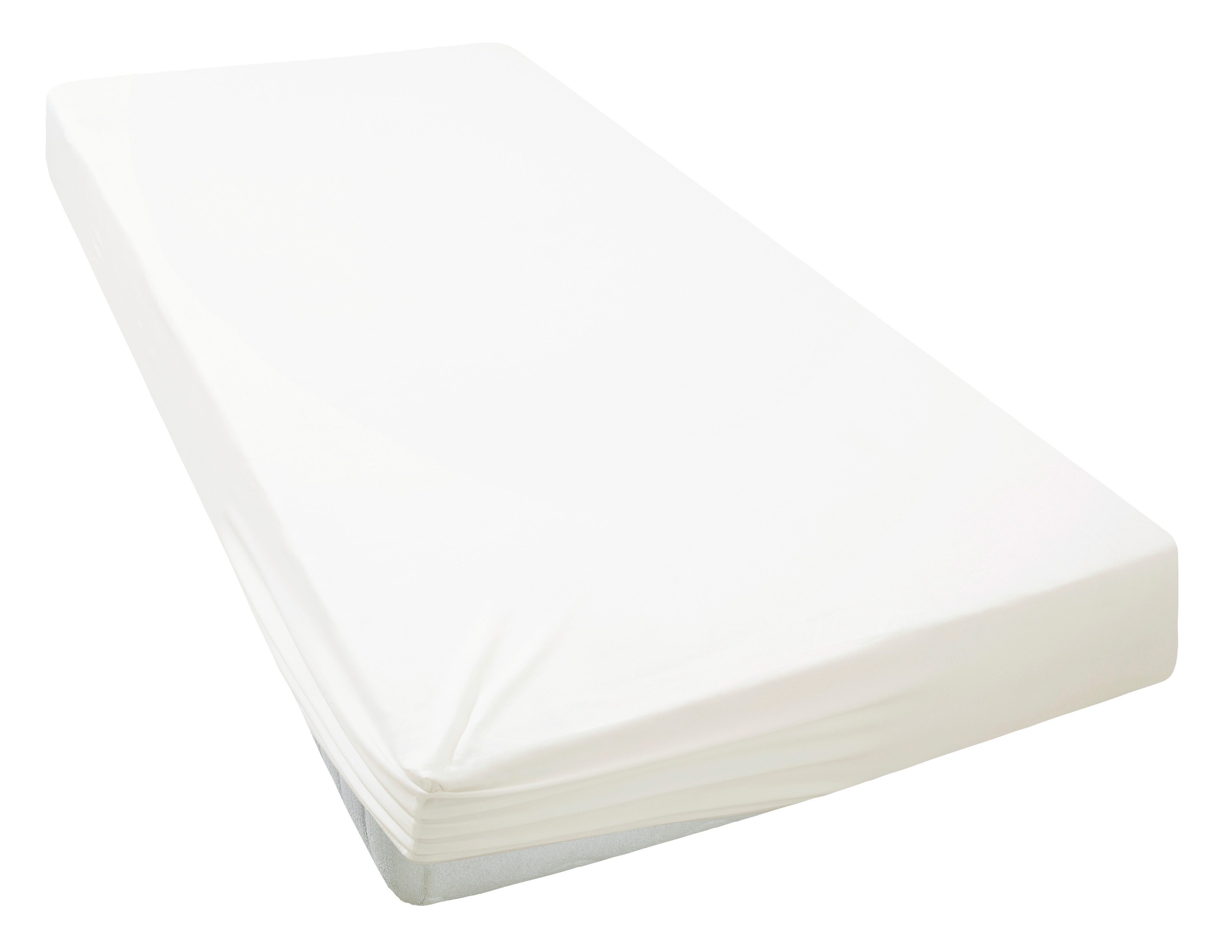 my home Laken Desner Microfiber, voor matrassen tot 20 cm hoogte, 100% polyester, beddengoed hoeslakens maat 180 cm x 200 cm wit