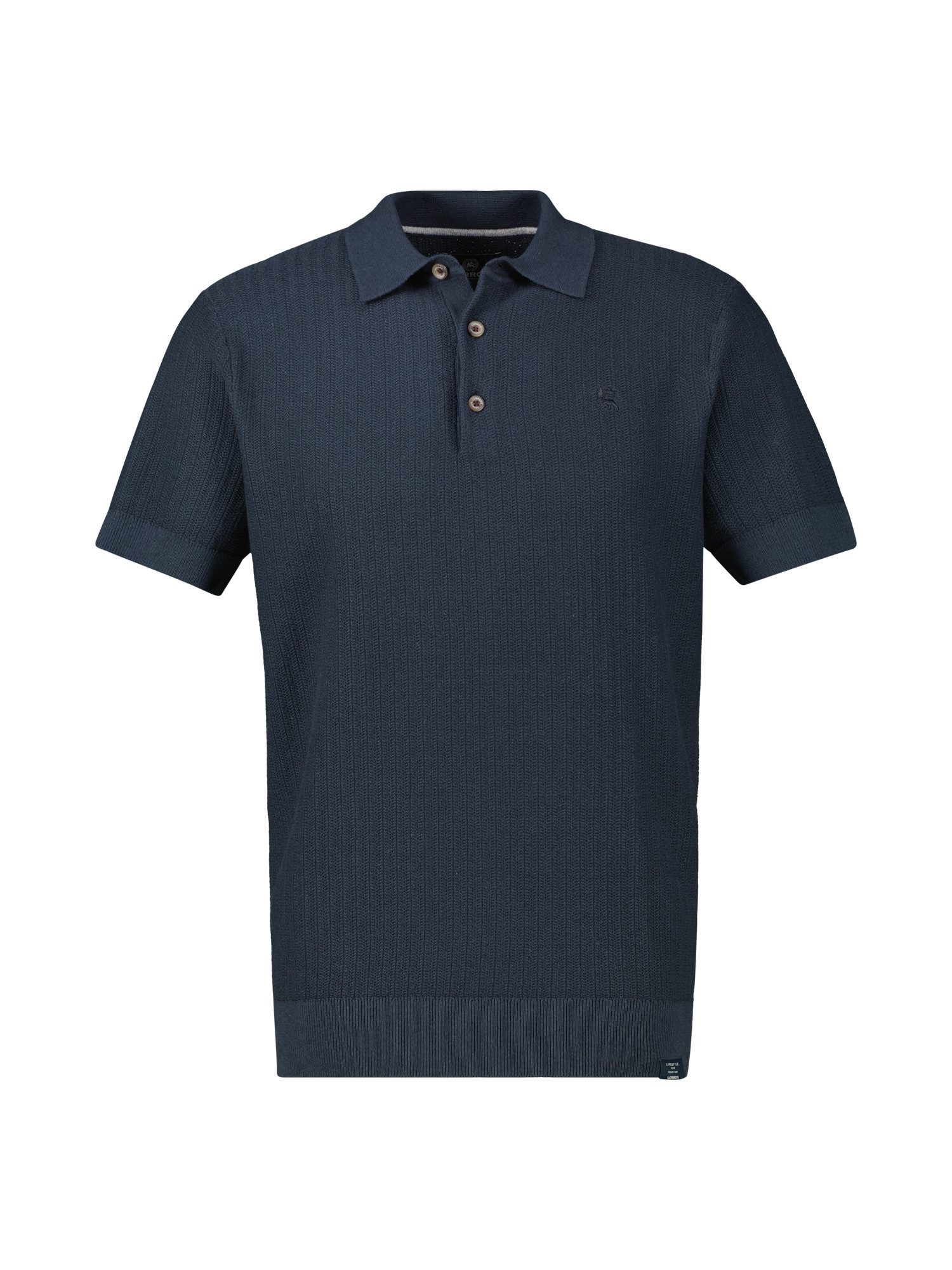 Lerros Poloshirt LERROS Gebreide polo met klassiek geknoopte kraag