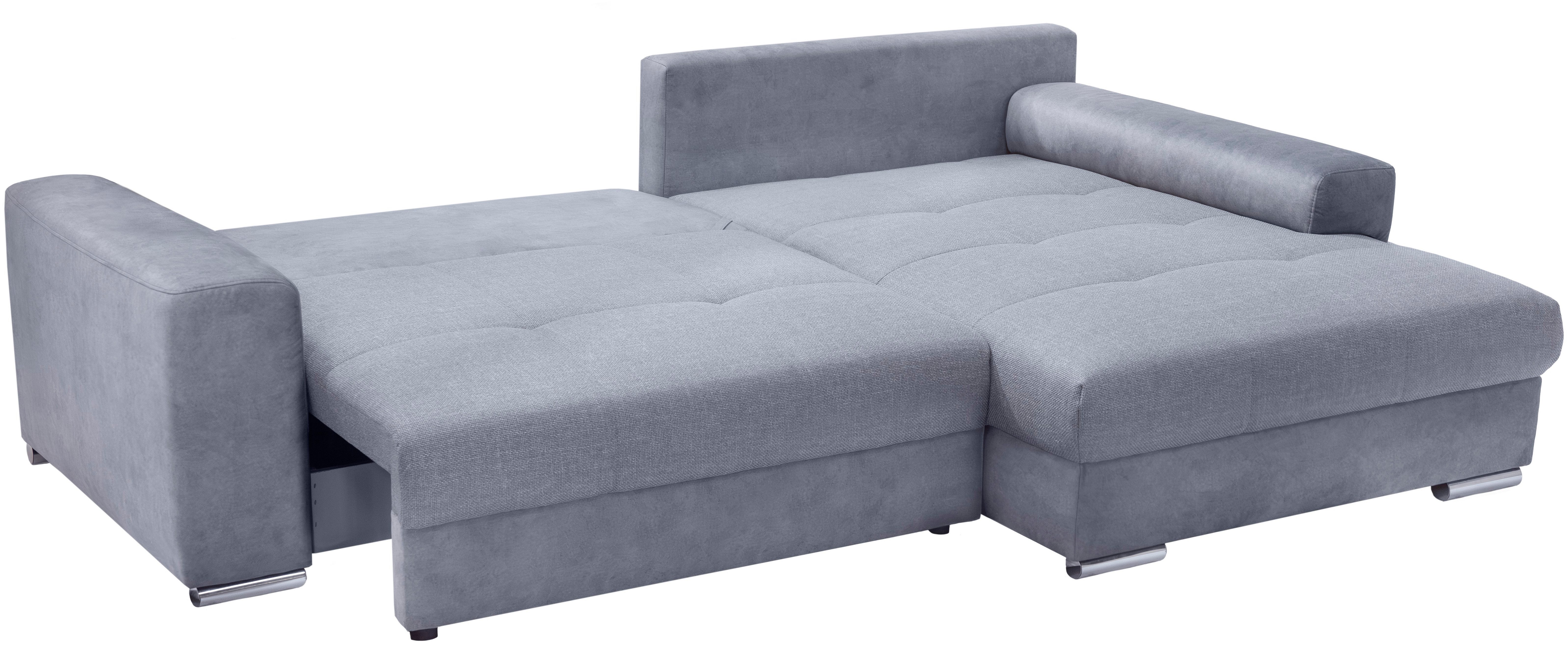 exxpo - sofa fashion Hoekbank Larnaca, incl. bedfunctie en opbergruimte, comfortabel en gezellig,