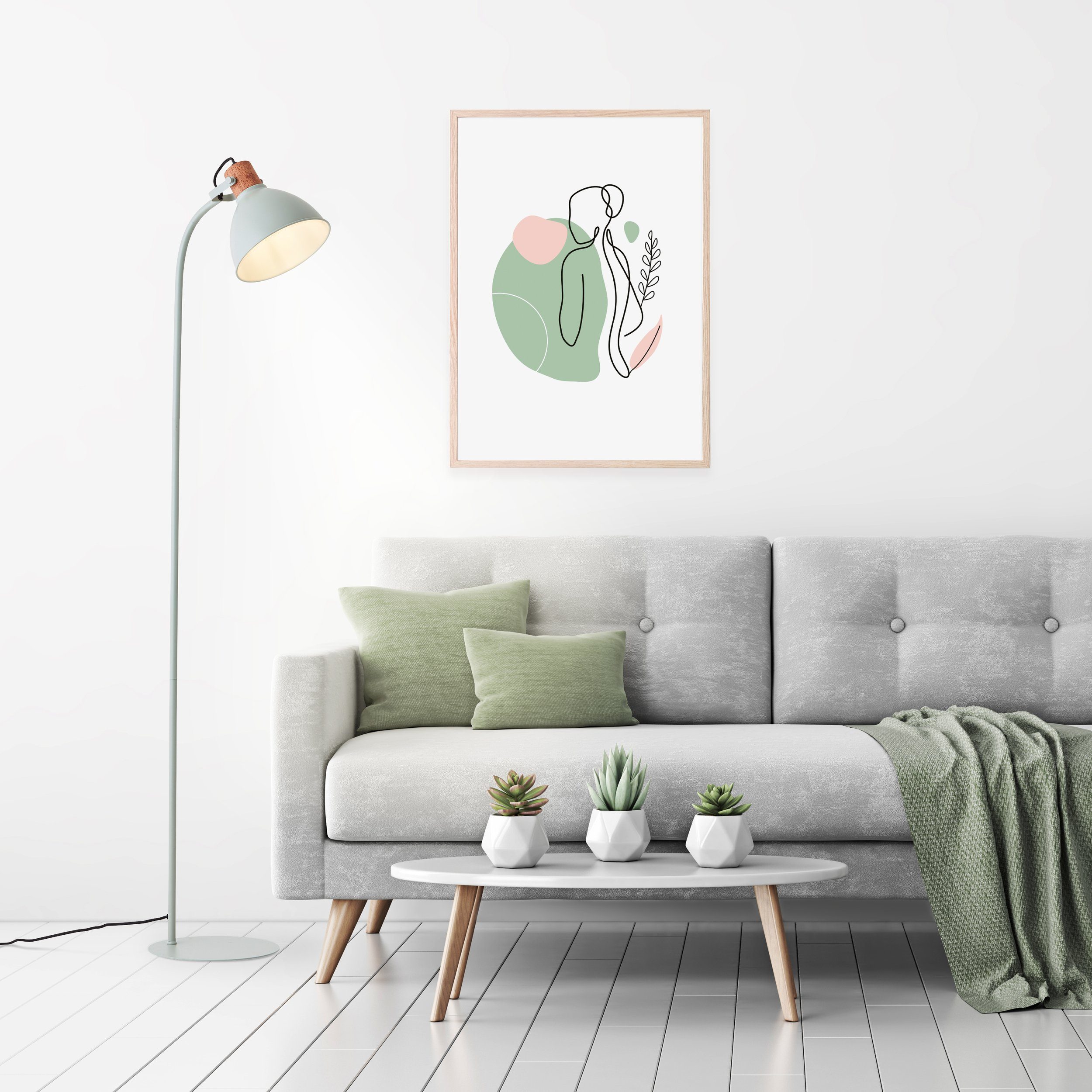 Brilliant Leuchten Staande lamp Erena Hoogte 150 cm, E27, metaal/hout