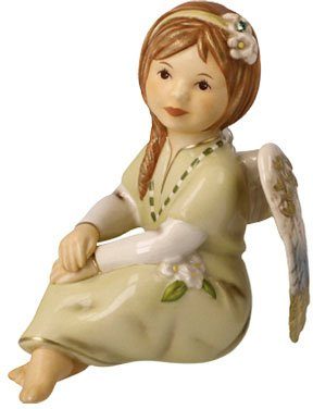 Goebel Engelfiguur Beschermengel Gloria - Engel van het Geluk, Kerstdecoratie Hoogte ca. 10,5 cm (1 stuk)