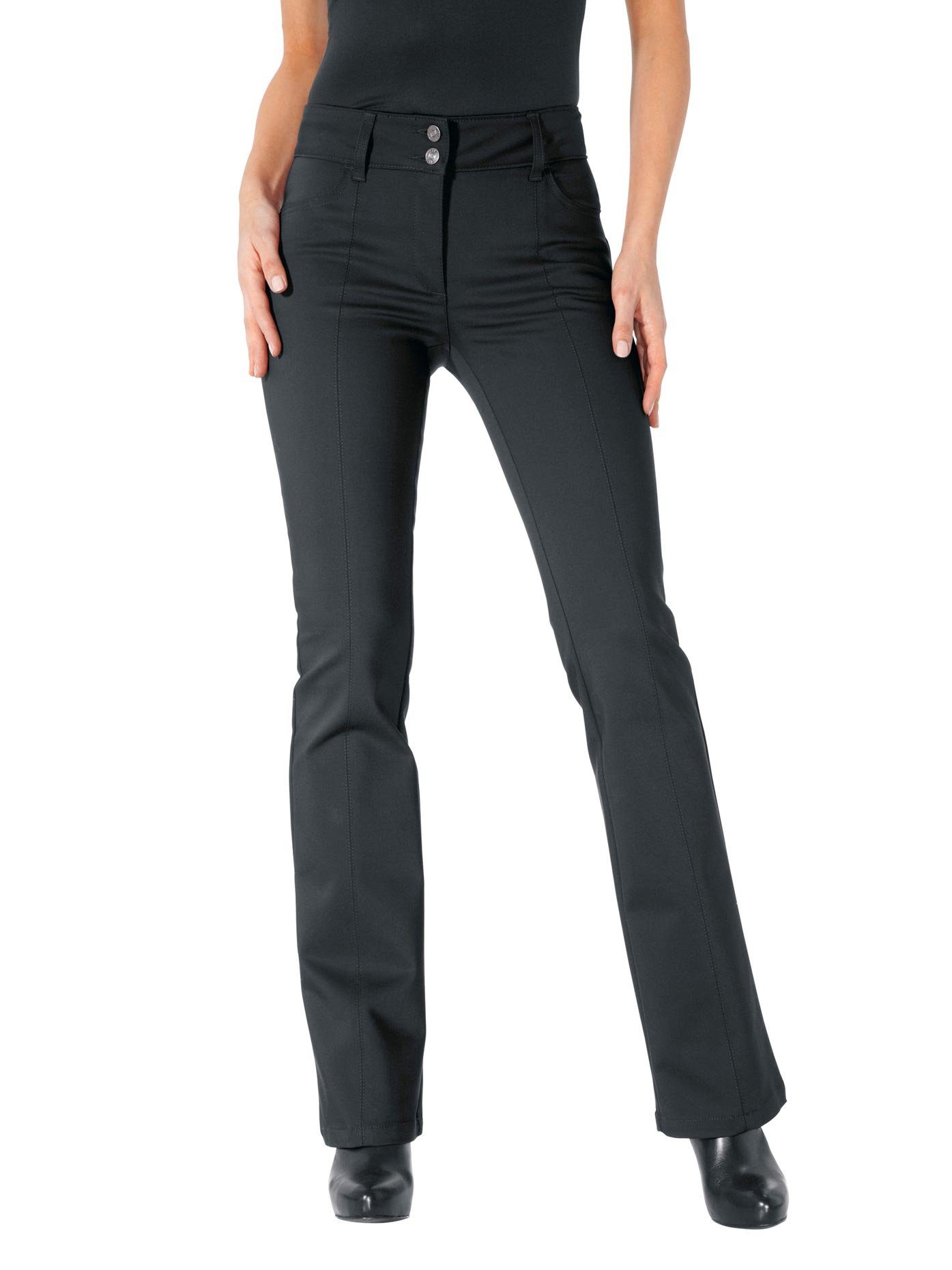 heine Bootcutbroek dames bootcut broeken maat 40 zwart