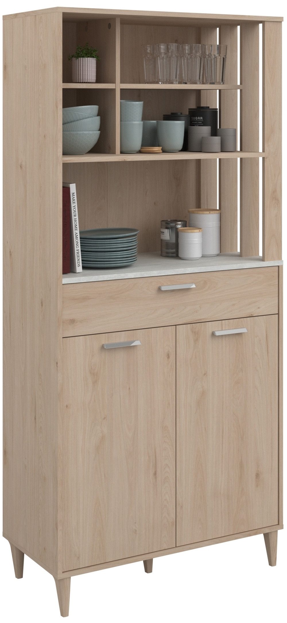 Parisot Kastenset Gala 2 decoratieve claustra aan de zijkanten van de bovenste vakken (set, 2 stuks)