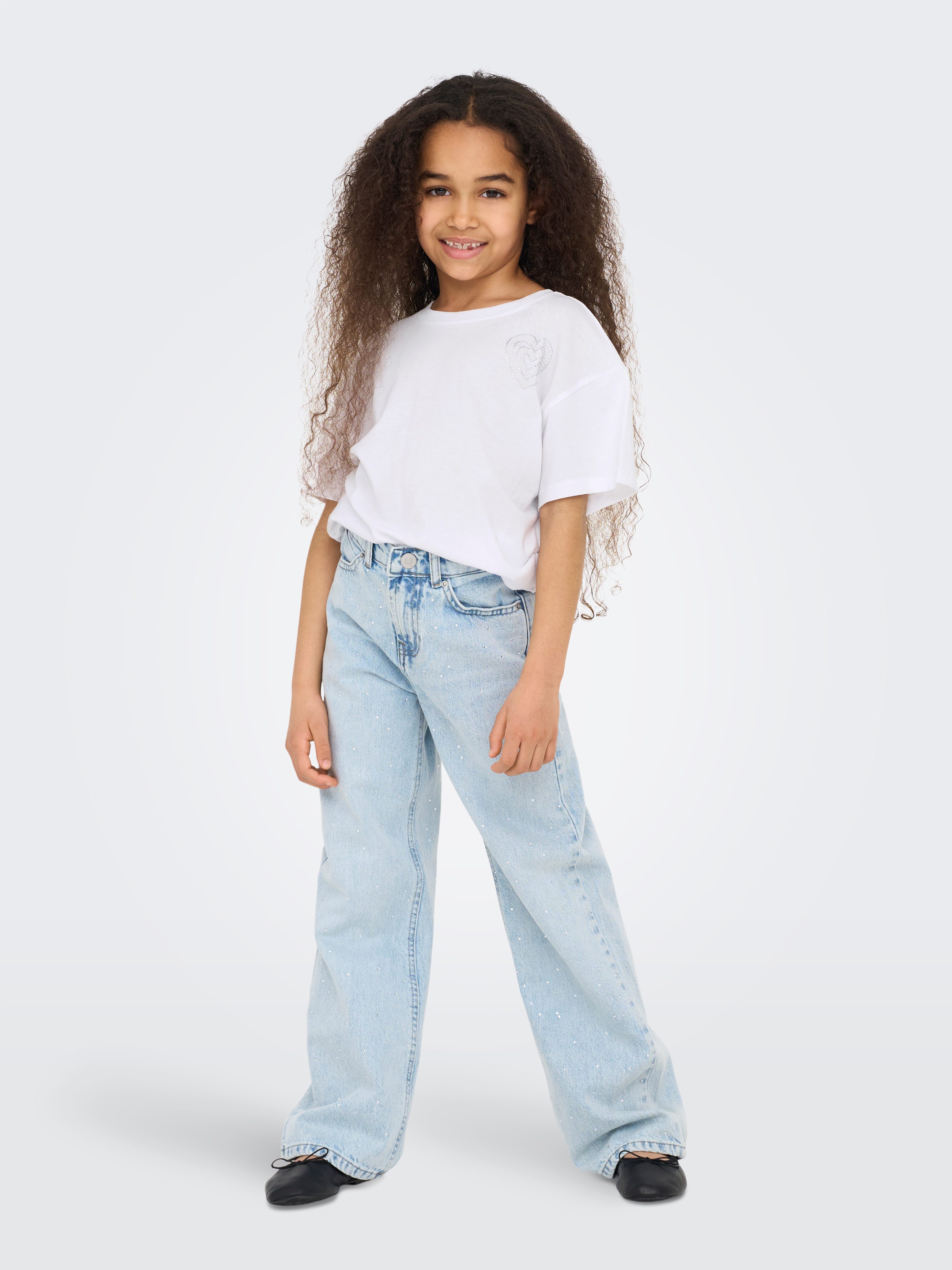 KIDS ONLY T-shirt KOGANTONIA S/S EMBELLISHMENT TEE JRS