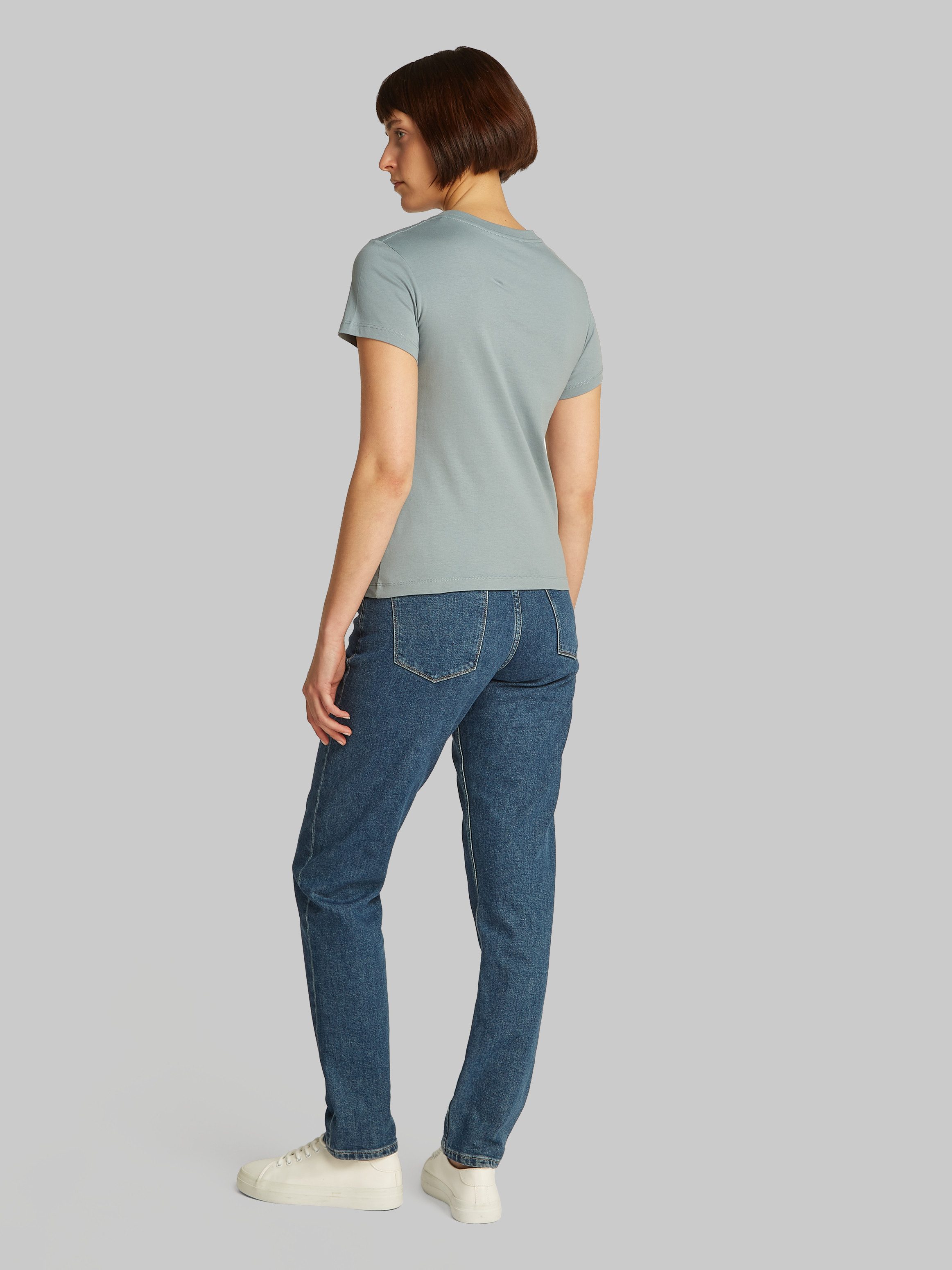 Calvin Klein Shirt met ronde hals INSTITUTIONAL GRAPHIC SLIM TEE