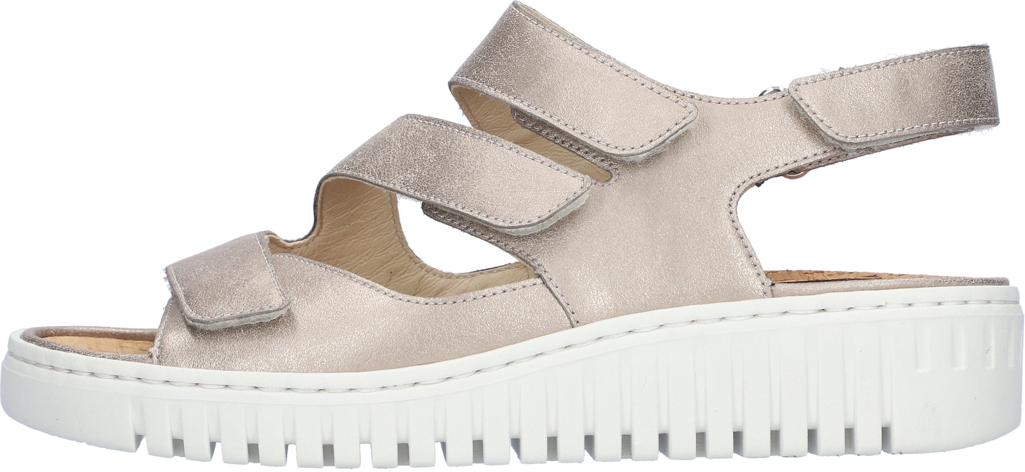 Waldläufer Plateausandalen H-Willow , zomerschoen, klittenbandschoen, comfort-schoen in comfortbreedte h (= zeer breed)