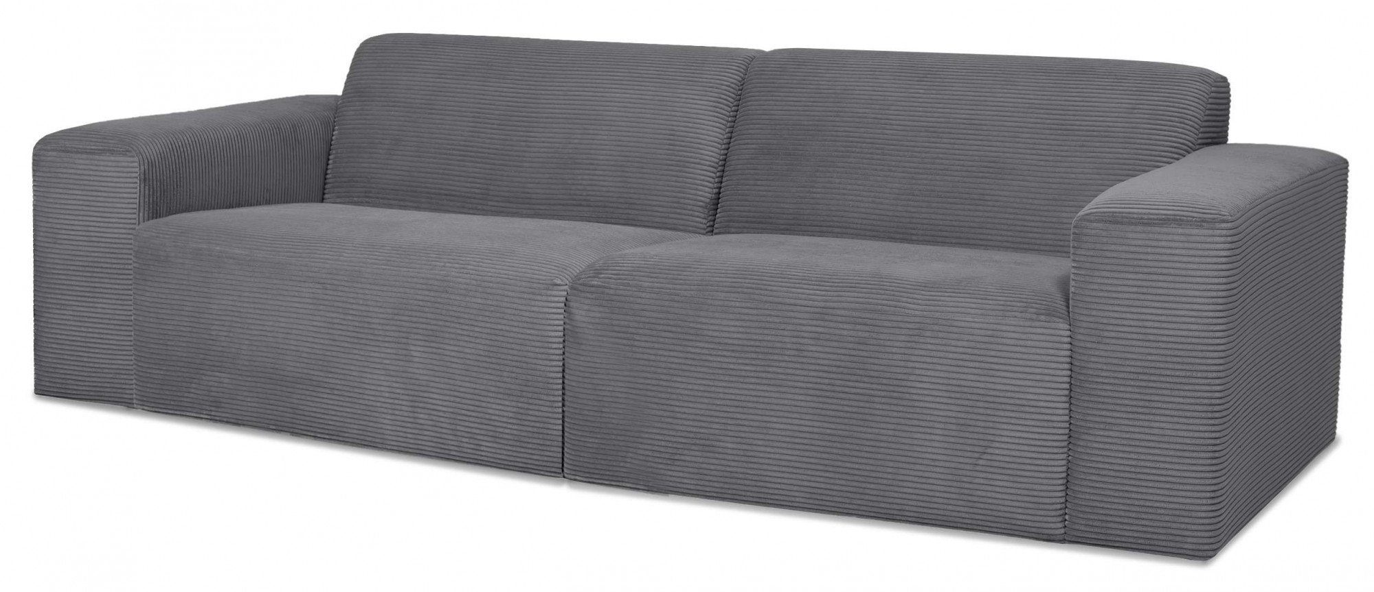 INOSIGN 3-zitsbank Koa, 228 cm, modulair bankstel in webstof, cord Designbank in corduroy, zachte lounge-zitcomfort