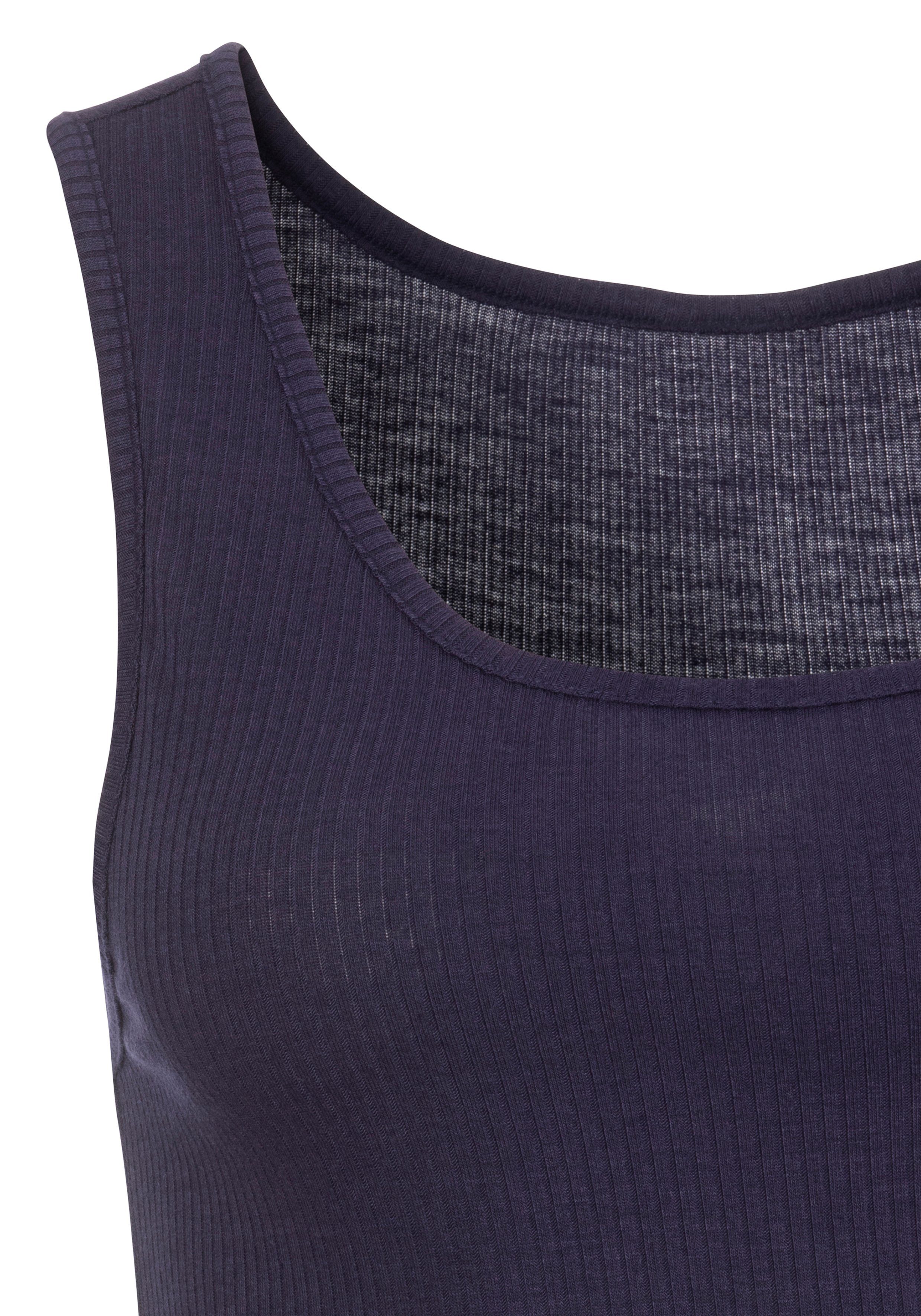 Lascana Top geribd materiaal met ronde hals