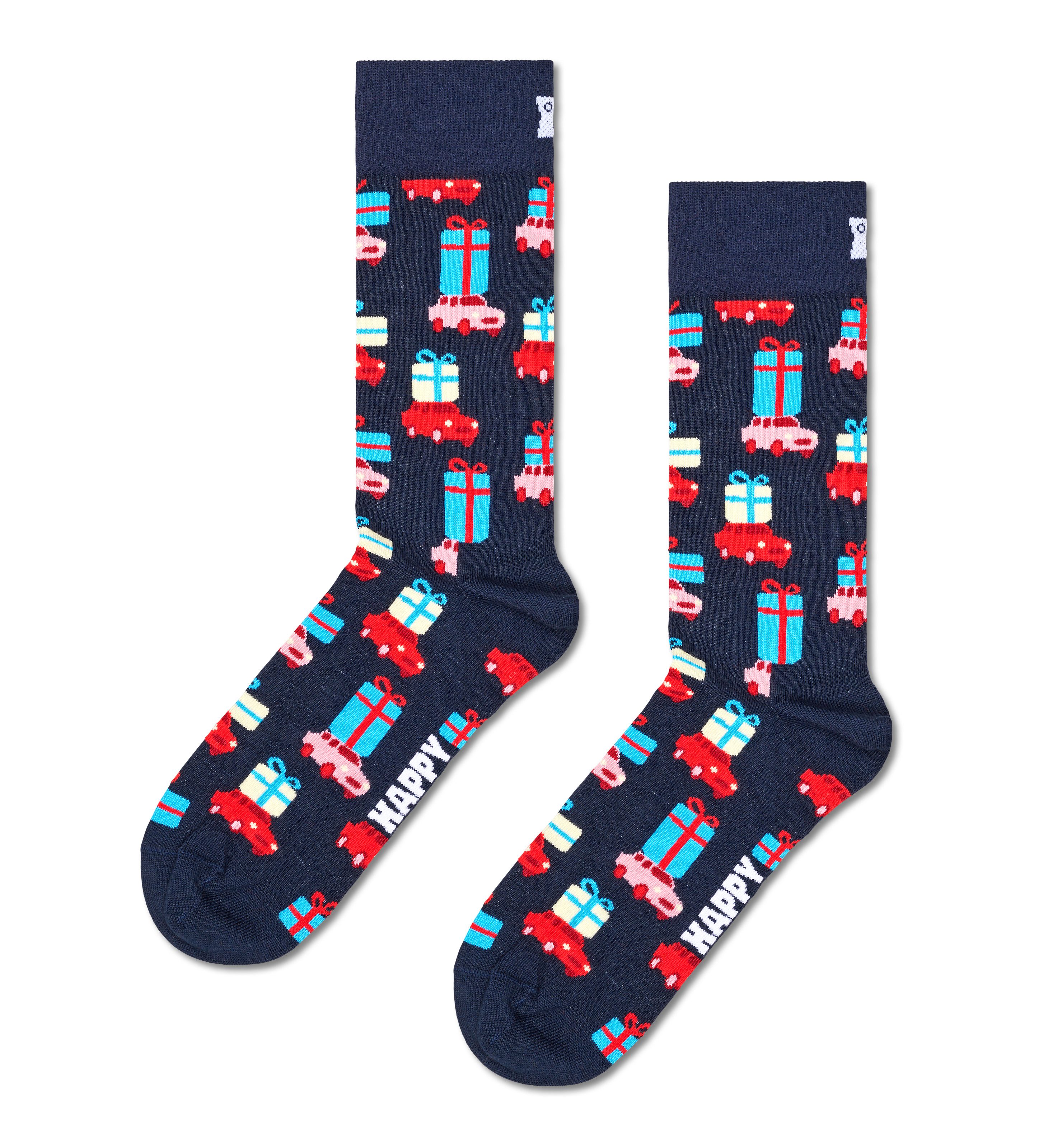 Happy Socks Lange sokken met feestelijke motieven (Set van 3)