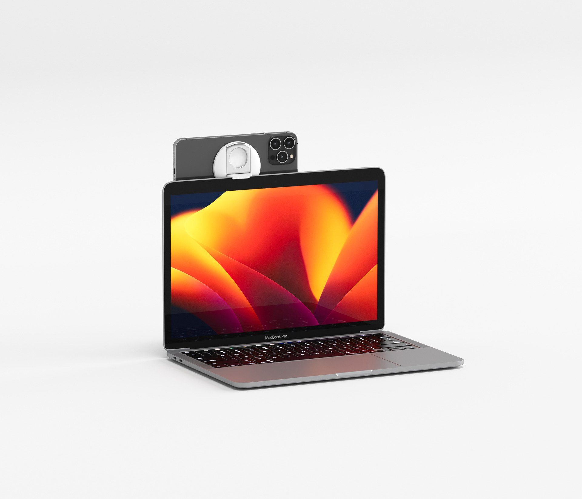 Belkin Smartphone-houder iPhone houder met MagSafe voor MacBooks ook als ringgreep of standaard te gebruiken