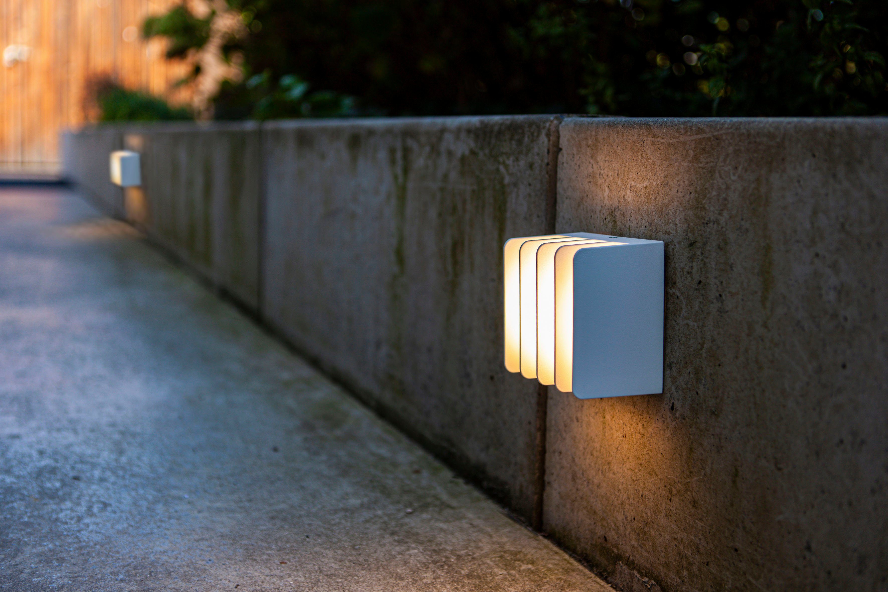 LUTEC Ledwandlamp voor buiten GRIDY (1 stuk)