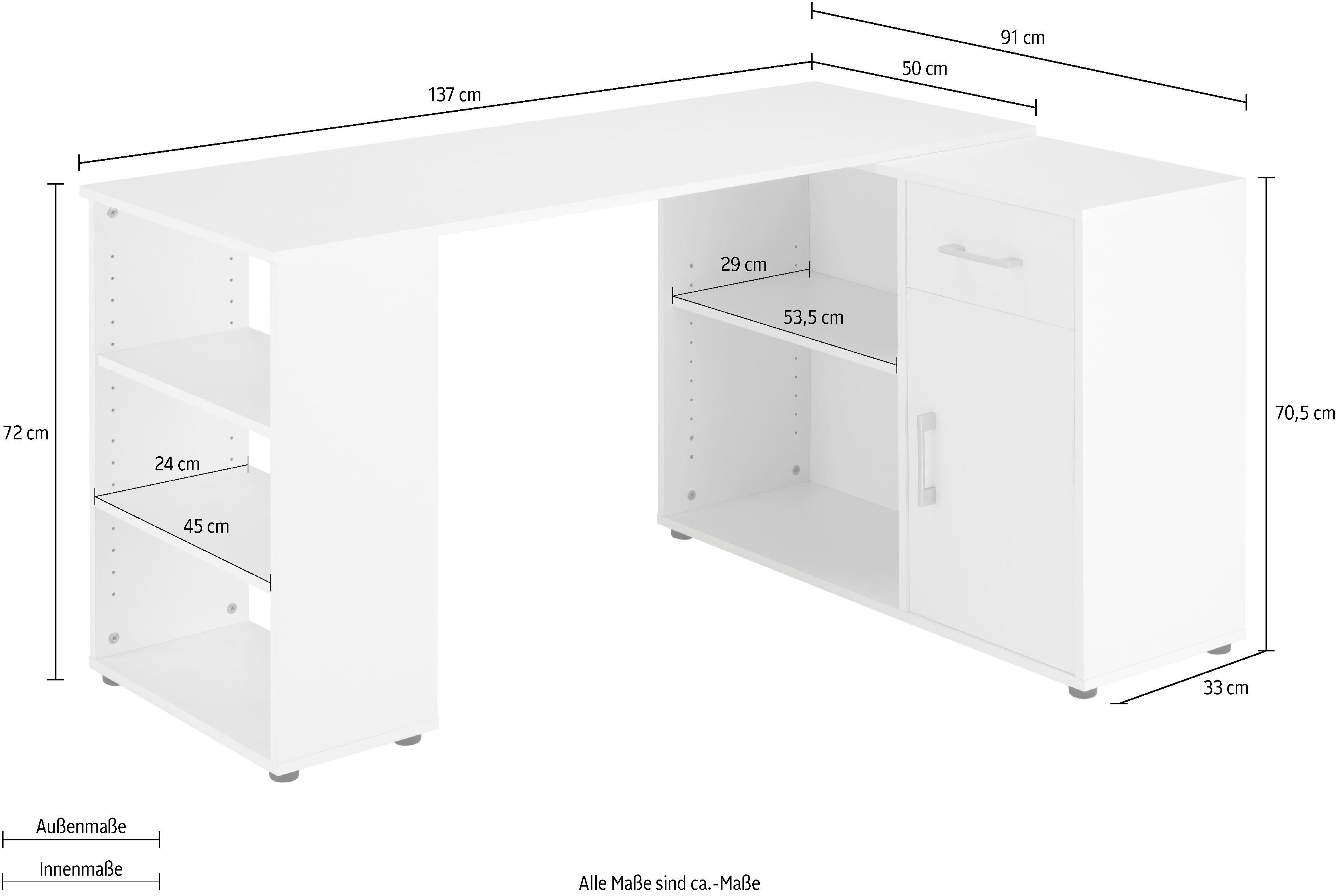 VOGL Möbelfabrik Hoekbureau Ecki