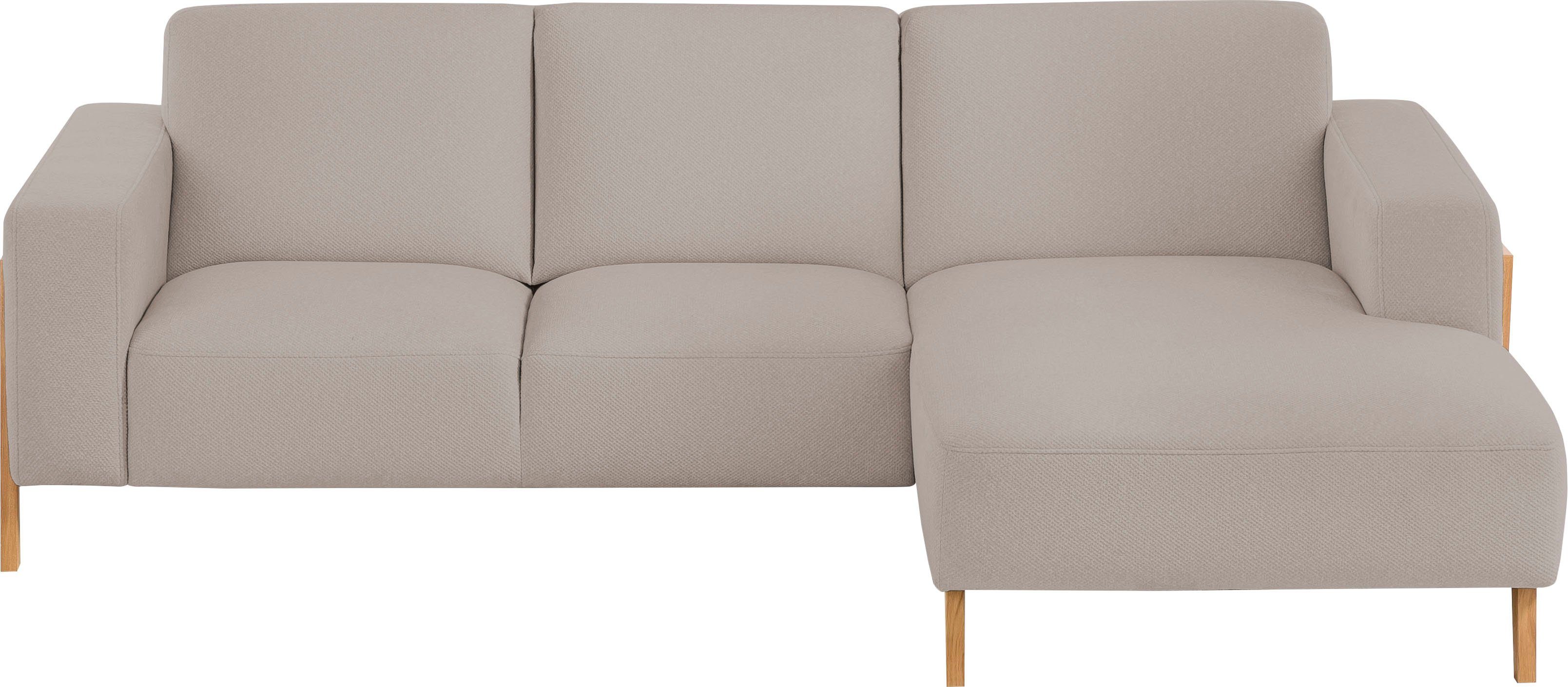 exxpo - sofa fashion Hoekbank Starr, modern en klassiek ontwerp, hoogwaardige afwerking, comfortabel L-vorm, optioneel elektrische zitdiepteverstelling, massief houten voeten