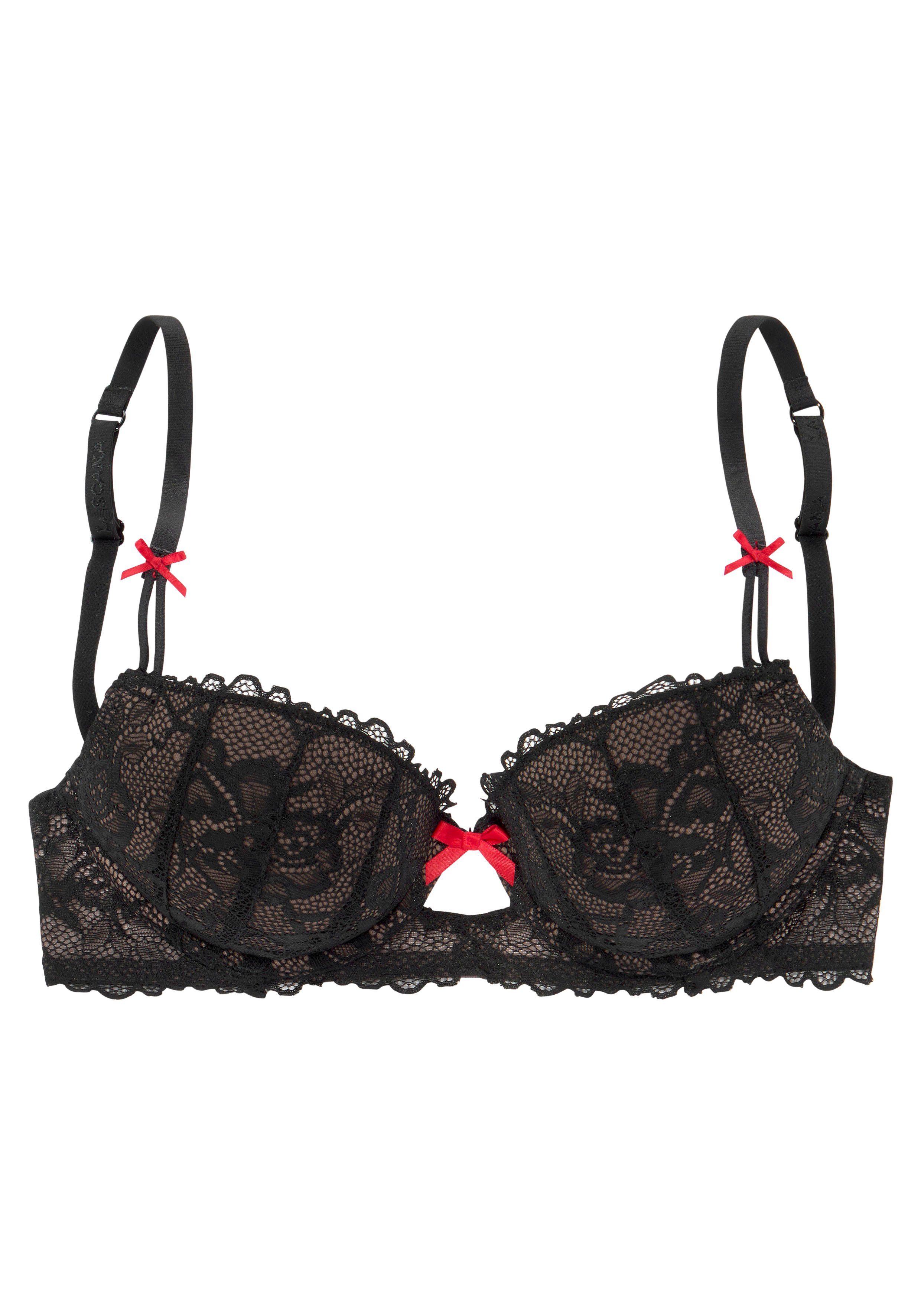 Lascana Push-up-bh met beugel en verleidelijke cut-out aan de voorkant, sexy lingerie