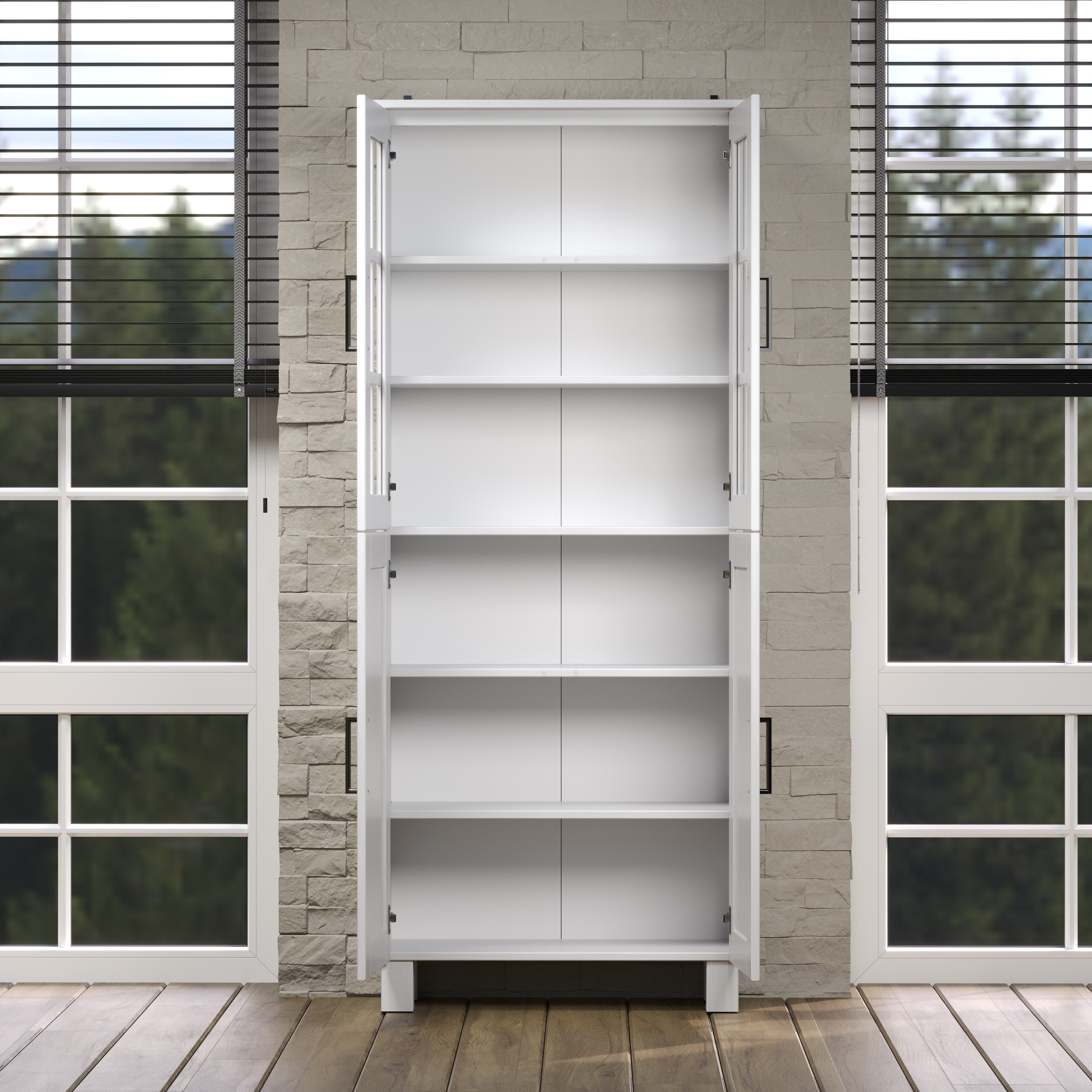 welltime Hoge kast Ulea Brede badkamerkast van massief hout - afmetingen (B/D/H) 70/30/170 cm (1 stuk)