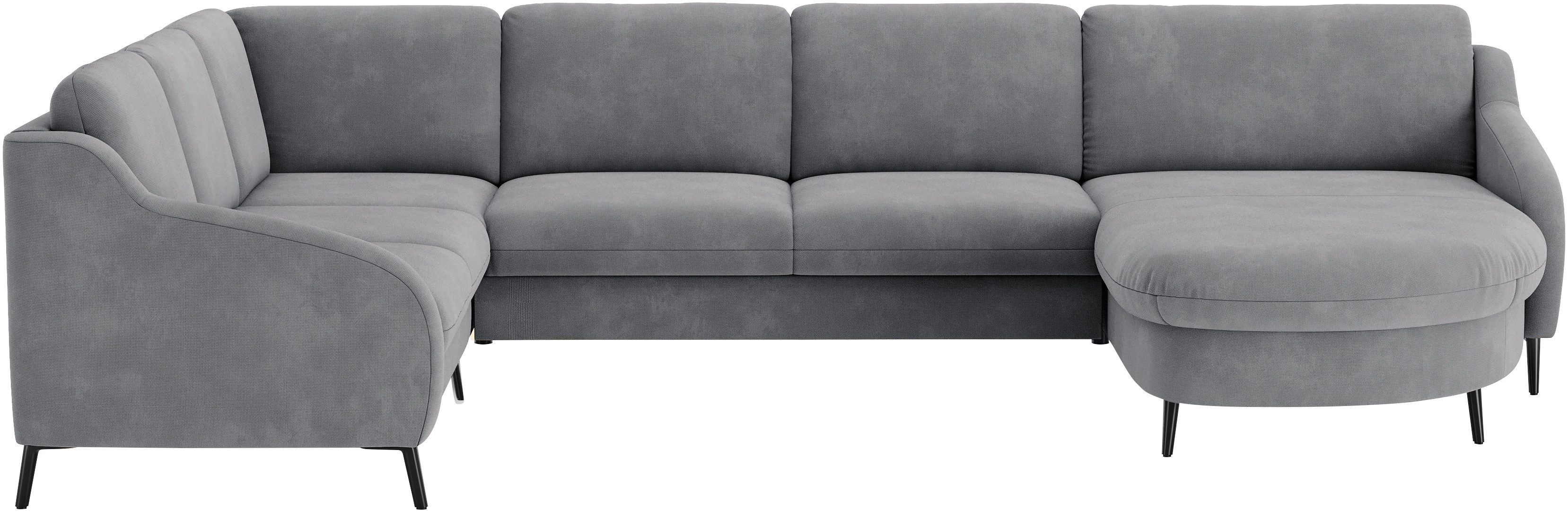 sit&more Zithoek Soul U-model naar keuze met slaapfunctie en lade grijs, zithoeken, Breedte ligoppervlak: 324 cm, Lengte ligoppervlak: 128 cm