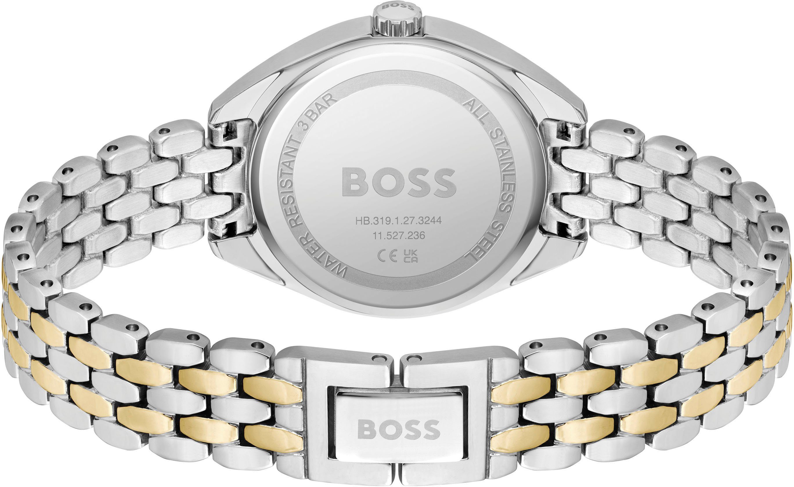 Boss Kwartshorloge Mae Damenuur, horloge, glaskristallen, roestvrijstalen band