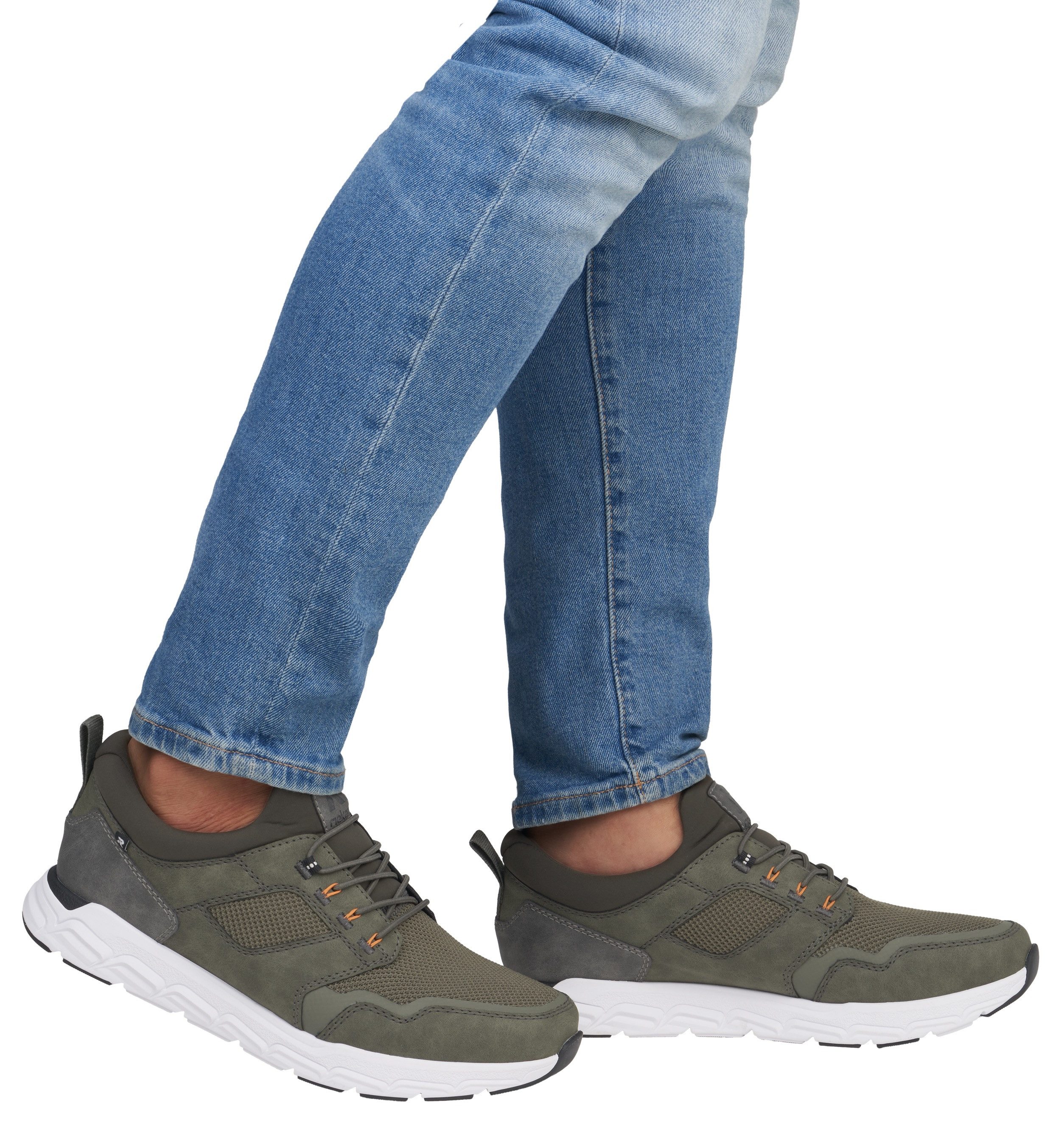 RIEKER Sport Slip-on sneakers uit de nieuwe christoph kramer collectie, met memocup binnenzool