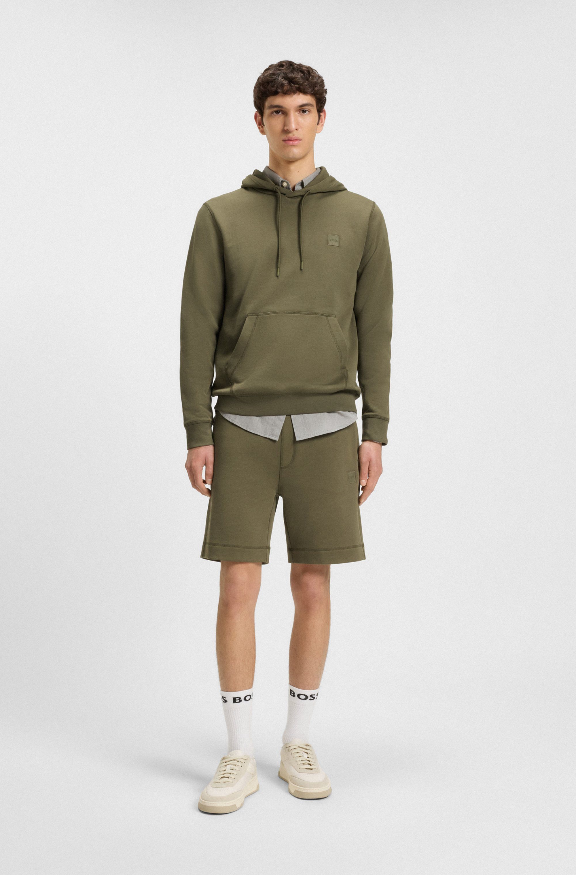 Boss Orange Hoodie Wetalk met geborduurd boss merkembleem