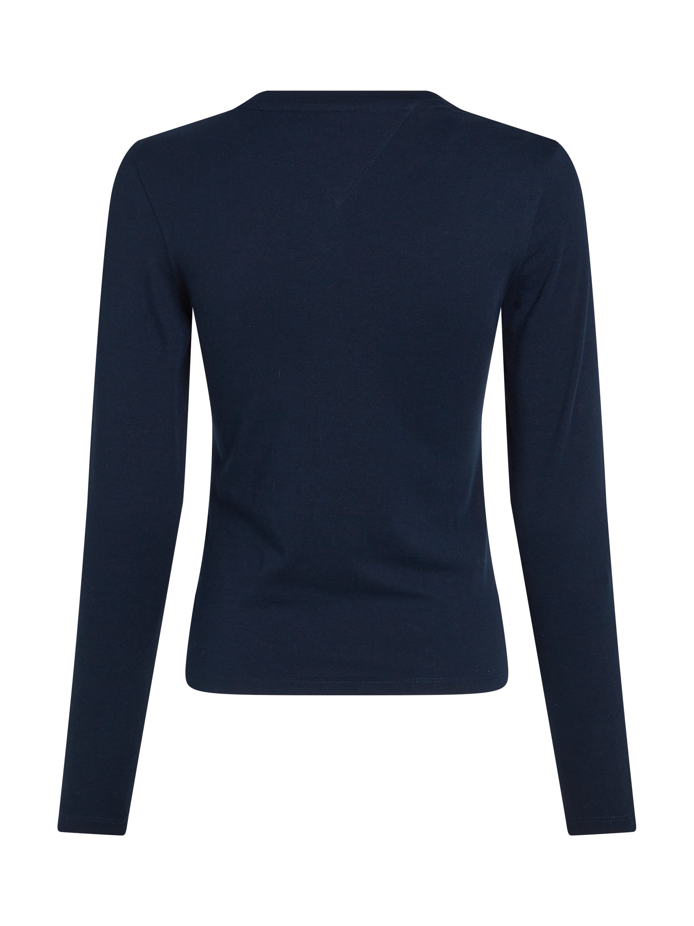 Tommy Jeans Curve T-shirt TJW SLIM ESSENTIAL LOGO 2 LS EXT in grote maten met logo-opschrift