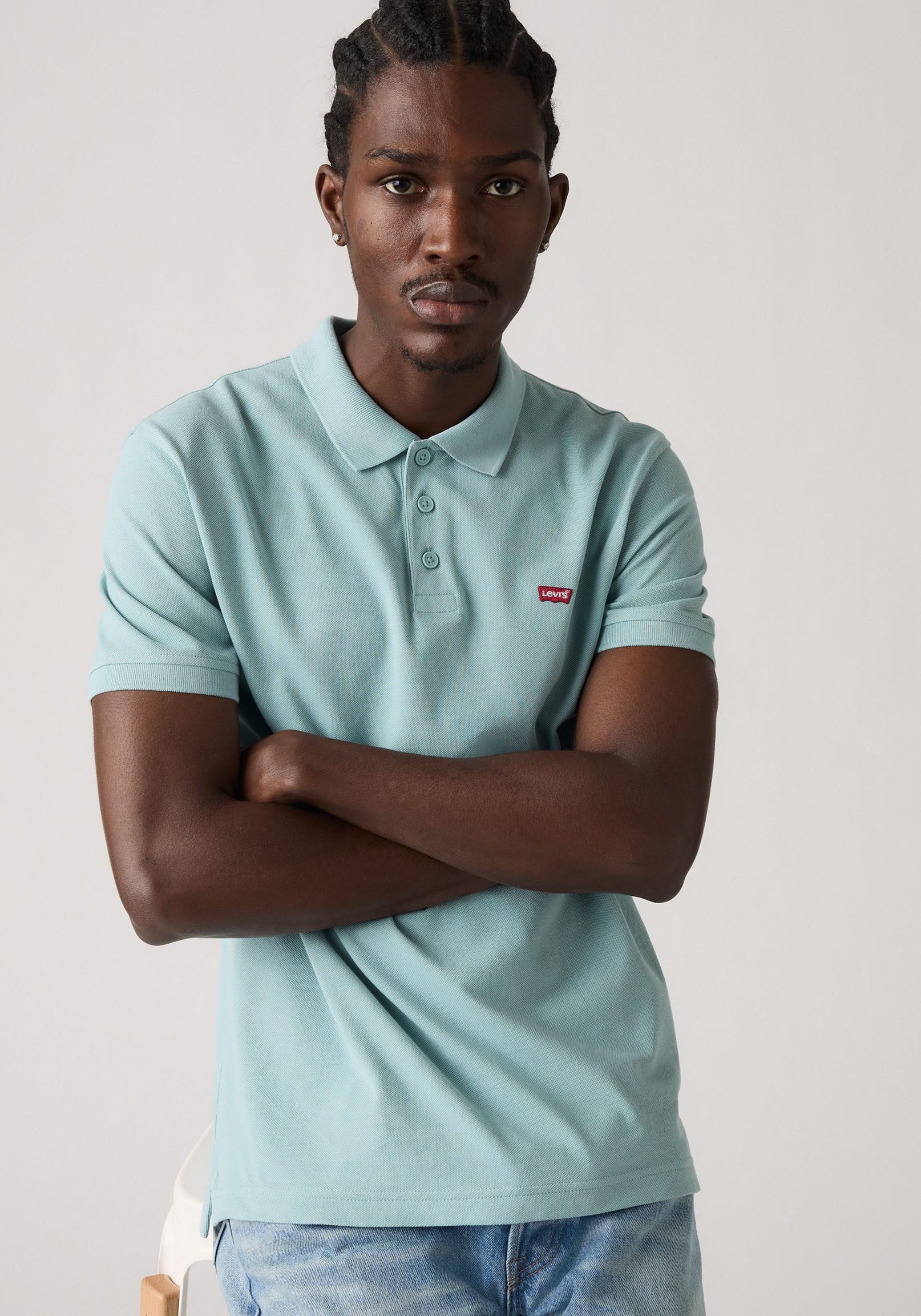 Levi's® Poloshirt LE NEW LEVIS HM POLO met klein batwing-logo