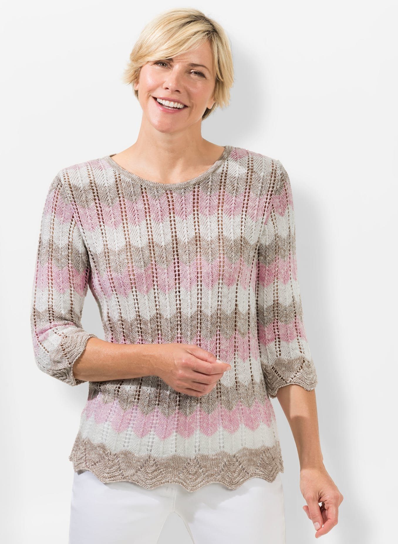 Classic Trui met 3/4-mouwen Trui