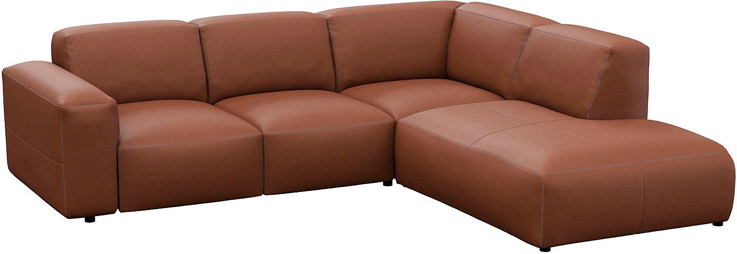 FLEXLUX Hoekbank Lucera, super zitcomfort door koudschuim in de zitting, L-vorm