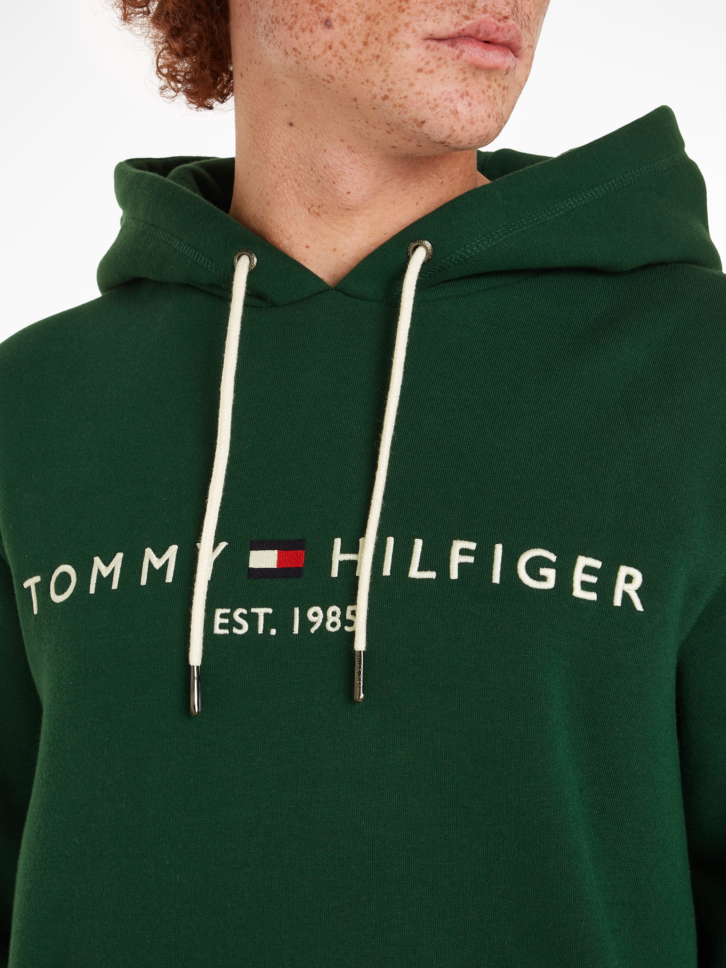 Tommy Hilfiger Hoodie TOMMY LOGO HOODY met geborduurd th-inscriptie op de borst