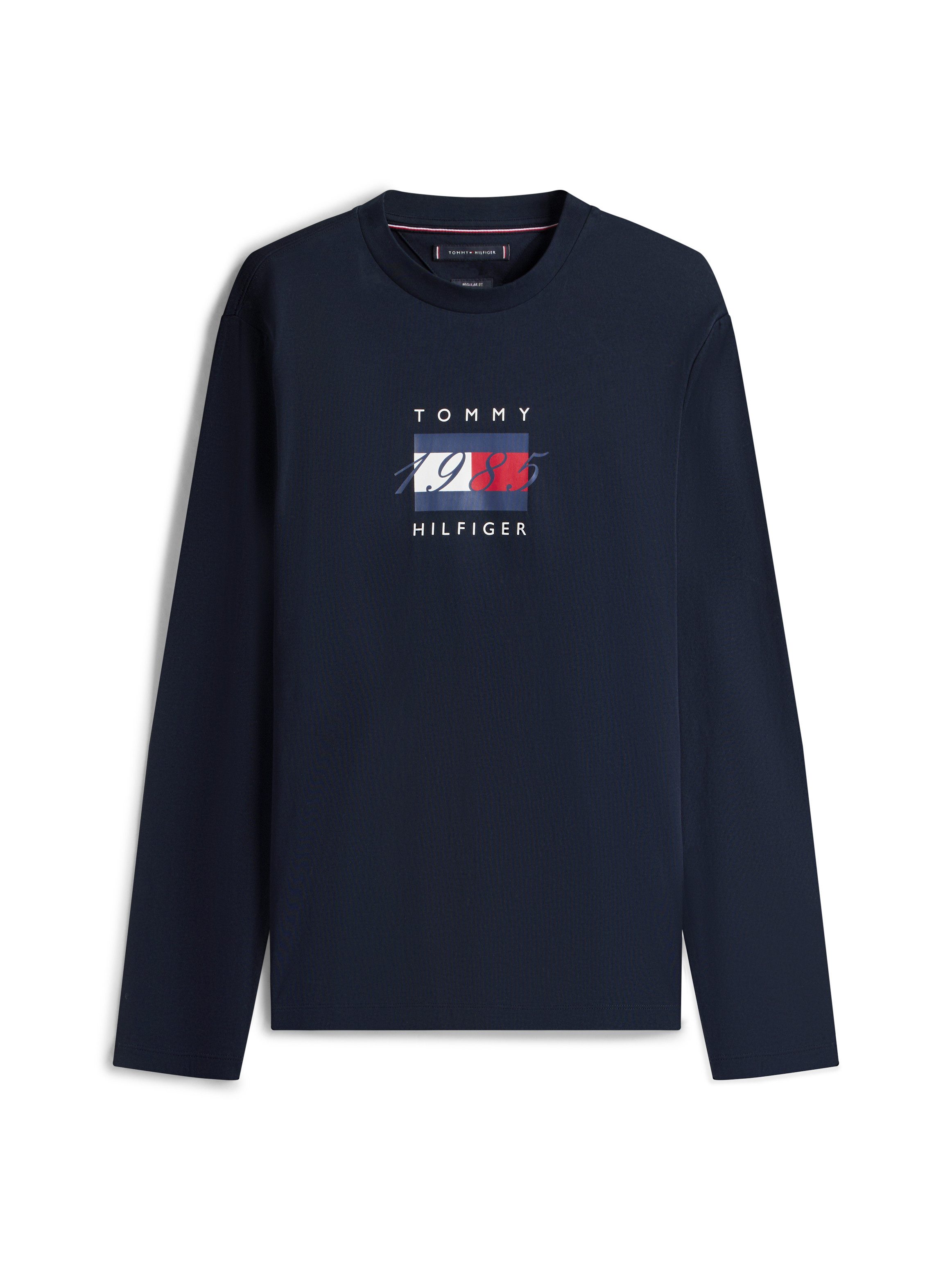 Tommy Hilfiger Shirt met lange mouwen LINEAR FLAG GRAPHIC