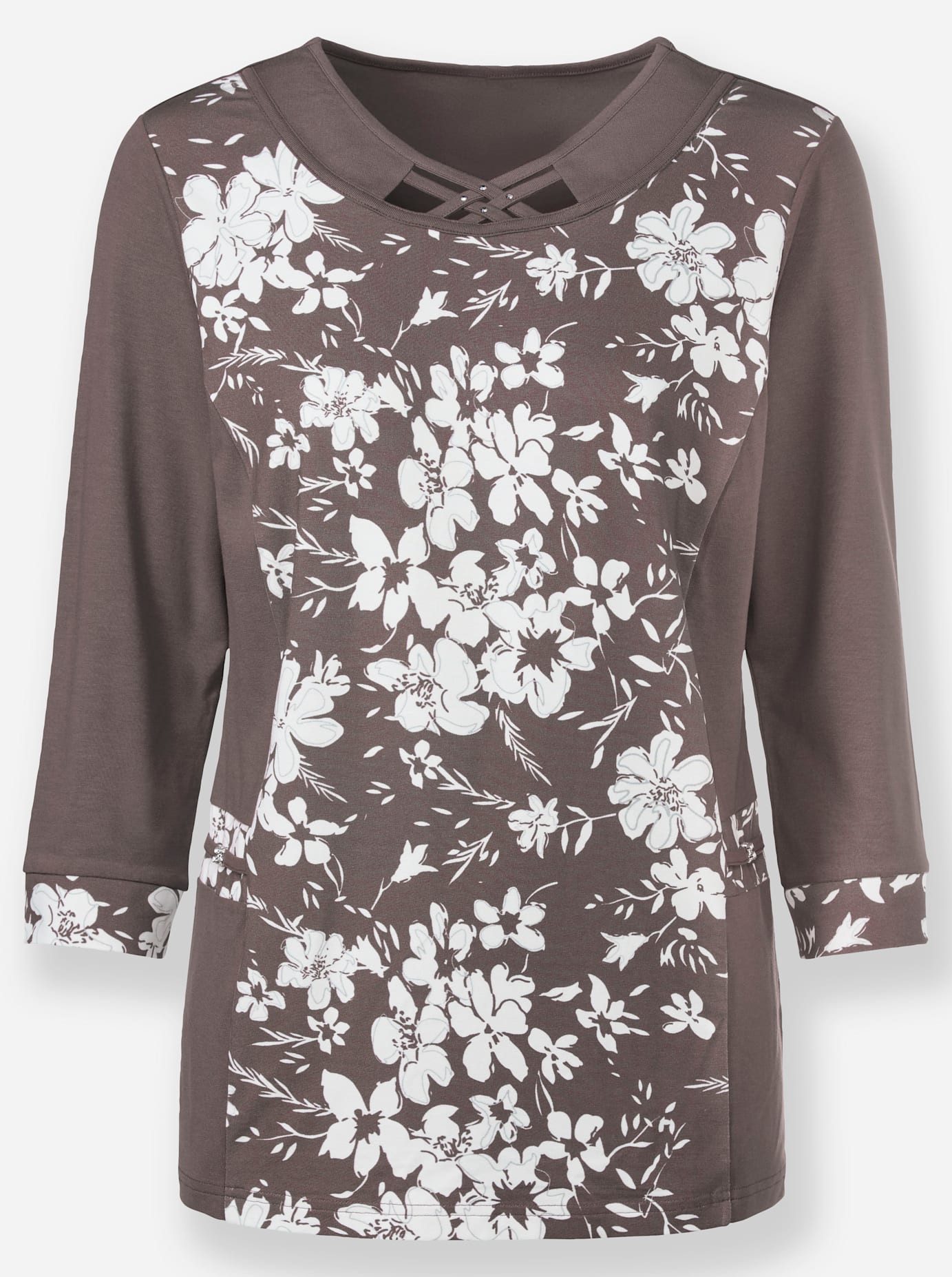 Classic Shirt met 3/4 mouwen Shirt (1-delig)