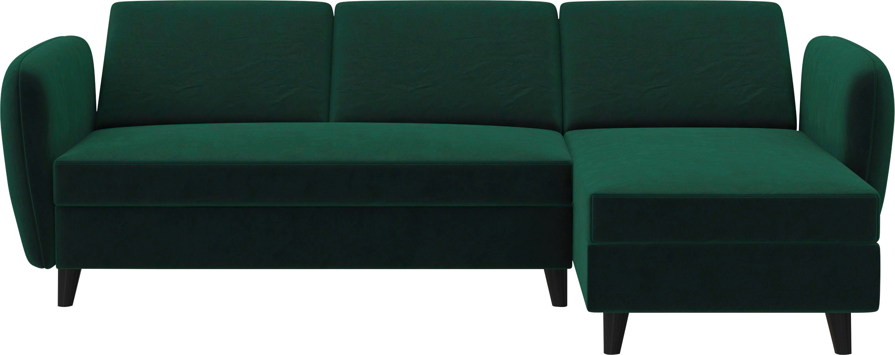 Dorel Home Hoekbank Perry, L-vorm Rugleuning, verschillende kleurvarianten, zithoogte 43 cm, breedte 219 cm