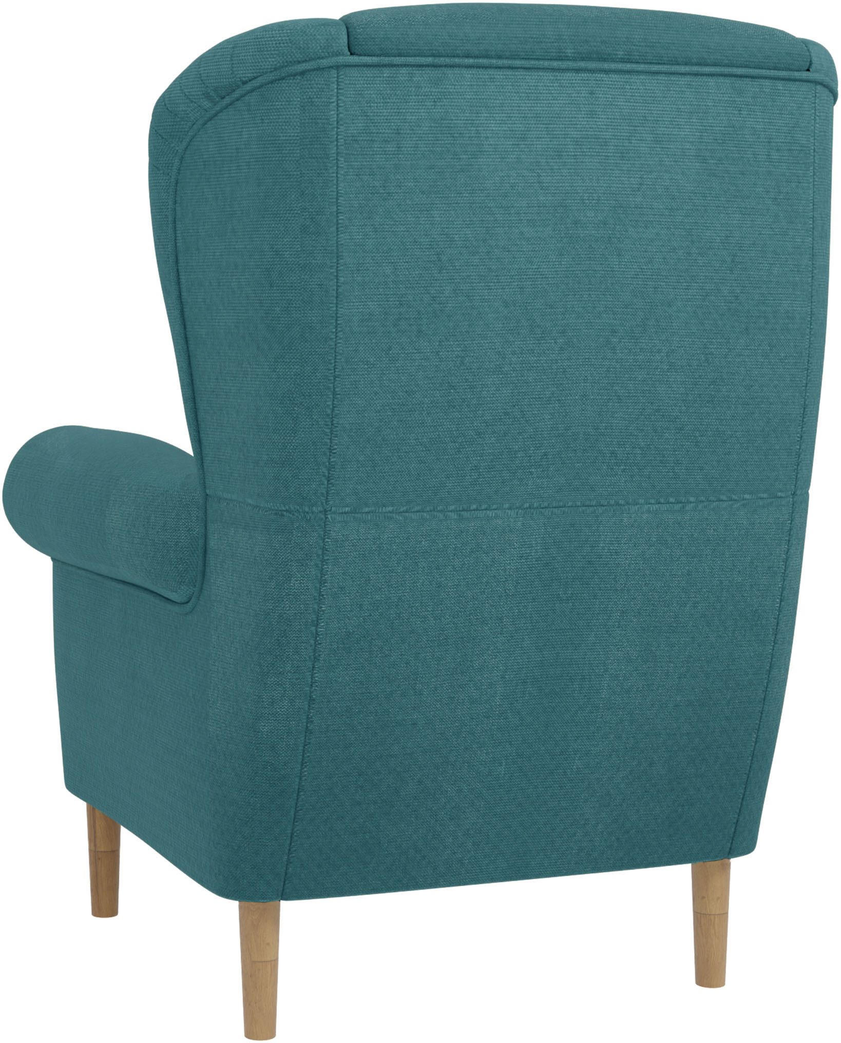 Home affaire Oorfauteuil OSTIANO BxDxH: 80x82x98 cm, fauteuil Uniek stuk, dikke gebogen armleuningen, effen en geruit