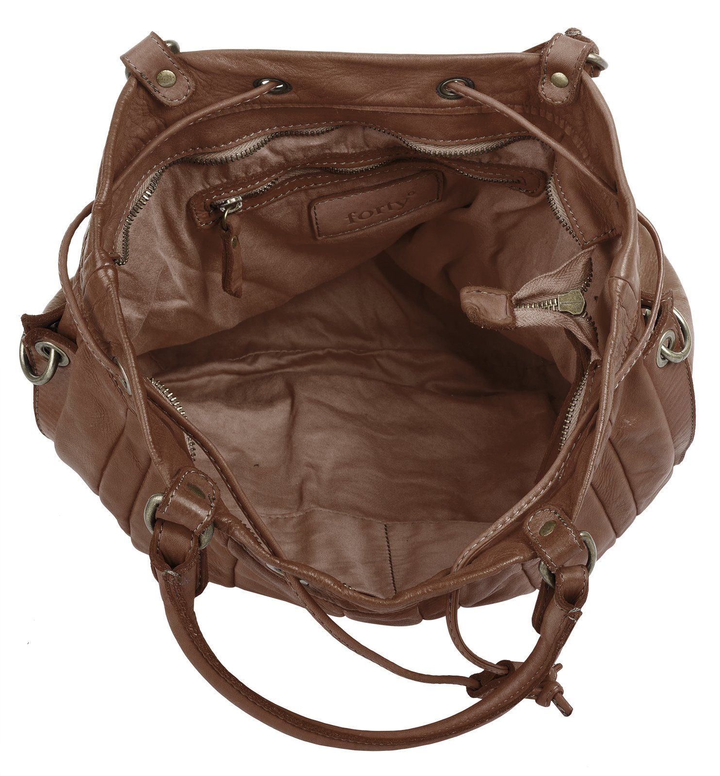 Forty Degrees Shopper echt leer, made in italy