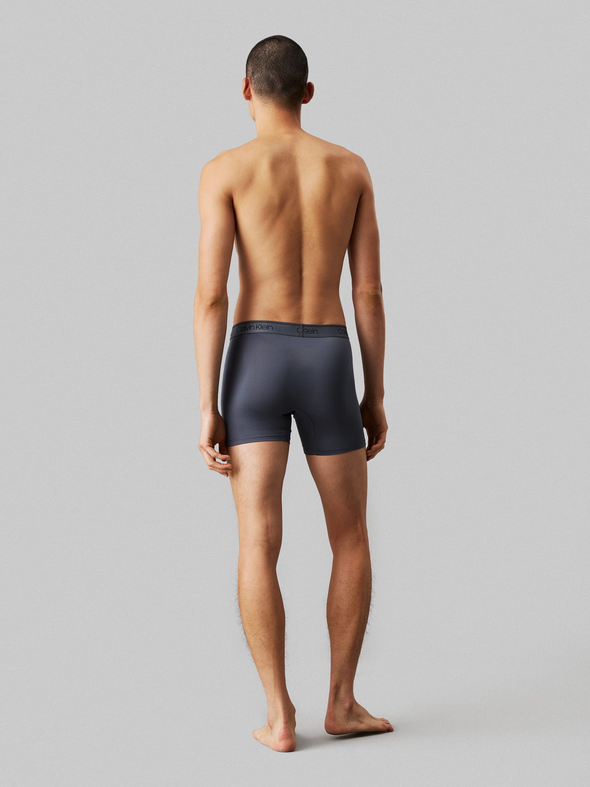 Calvin Klein Boxershort BOXER BRIEF 3PK met langere pijpen & logo-elastische tailleband (Set van 3)