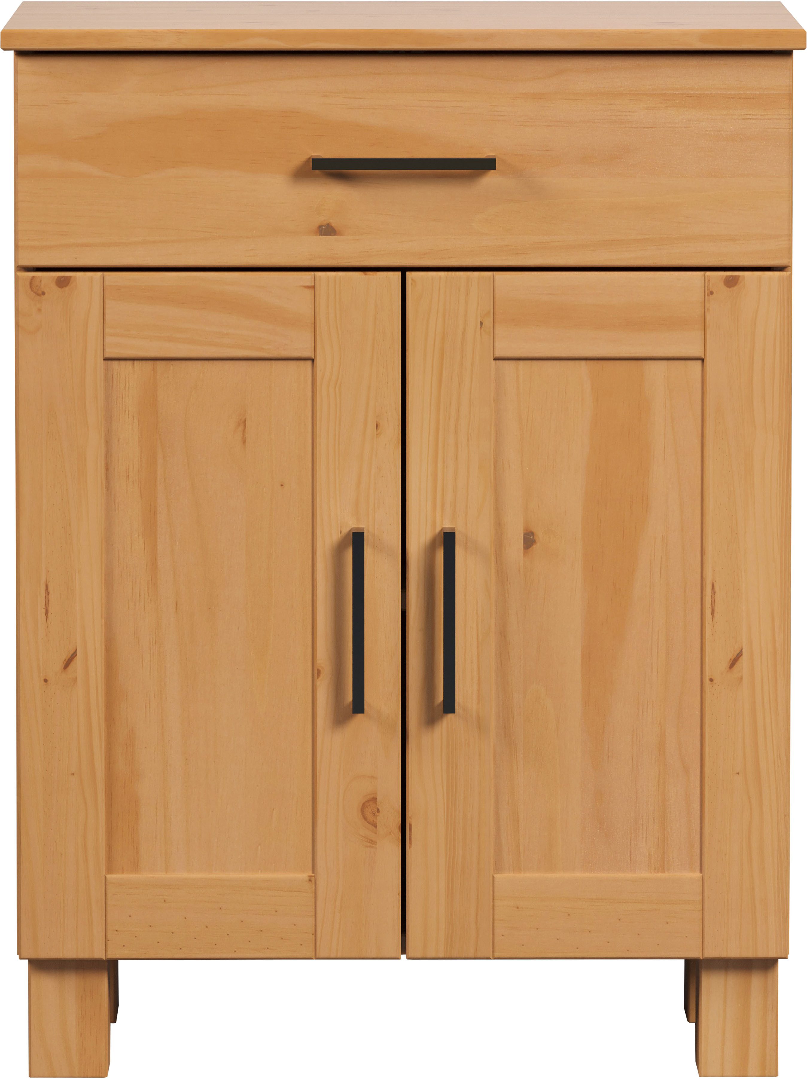welltime Onderkast Ulea Badkommode van massief hout met brede lade - (B/D/H) 60/30/80 cm (1 stuk)