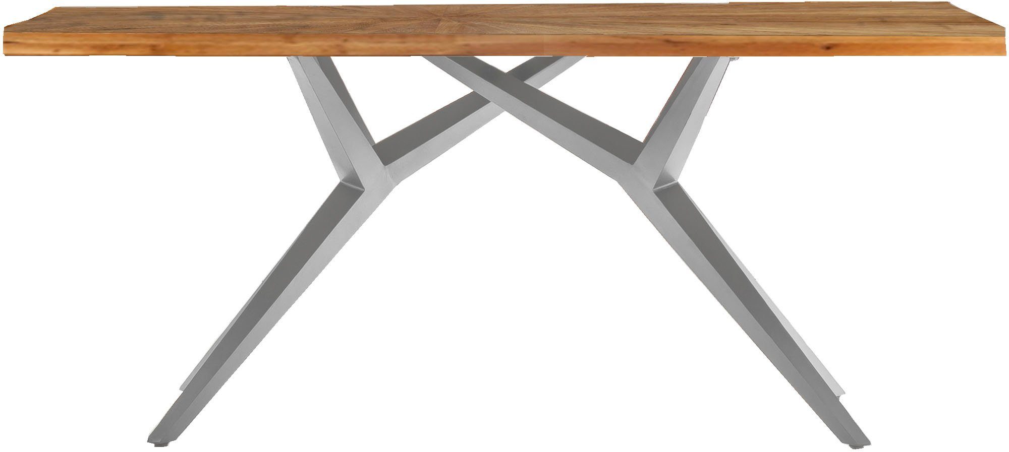 SIT Eettafel met zonmotief eettafels maat 180 cm x 76 cm x 100 cm beige