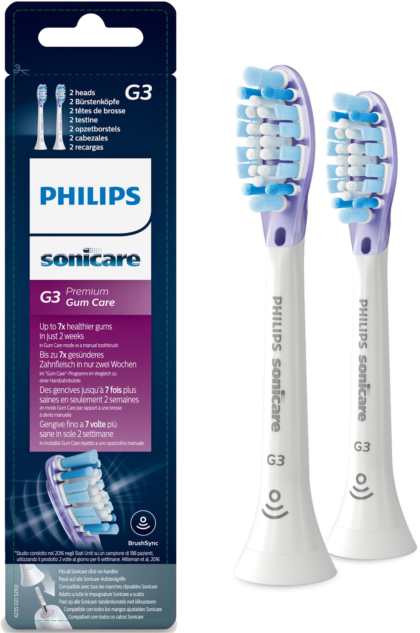 Philips Sonicare Opzetborsteltjes HX9052/17 Premium Gum Care