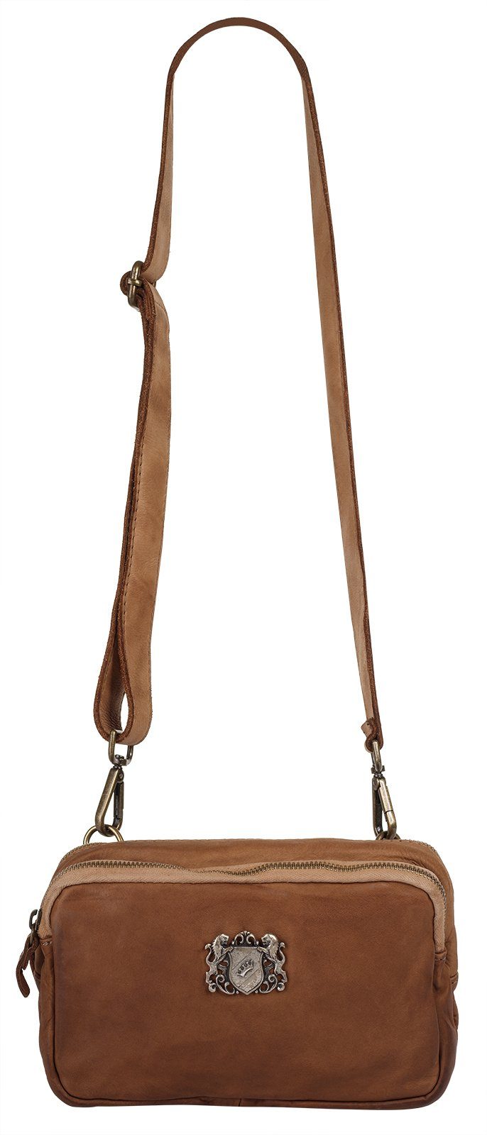 Samantha Look Schoudertas echt leer, made in italy