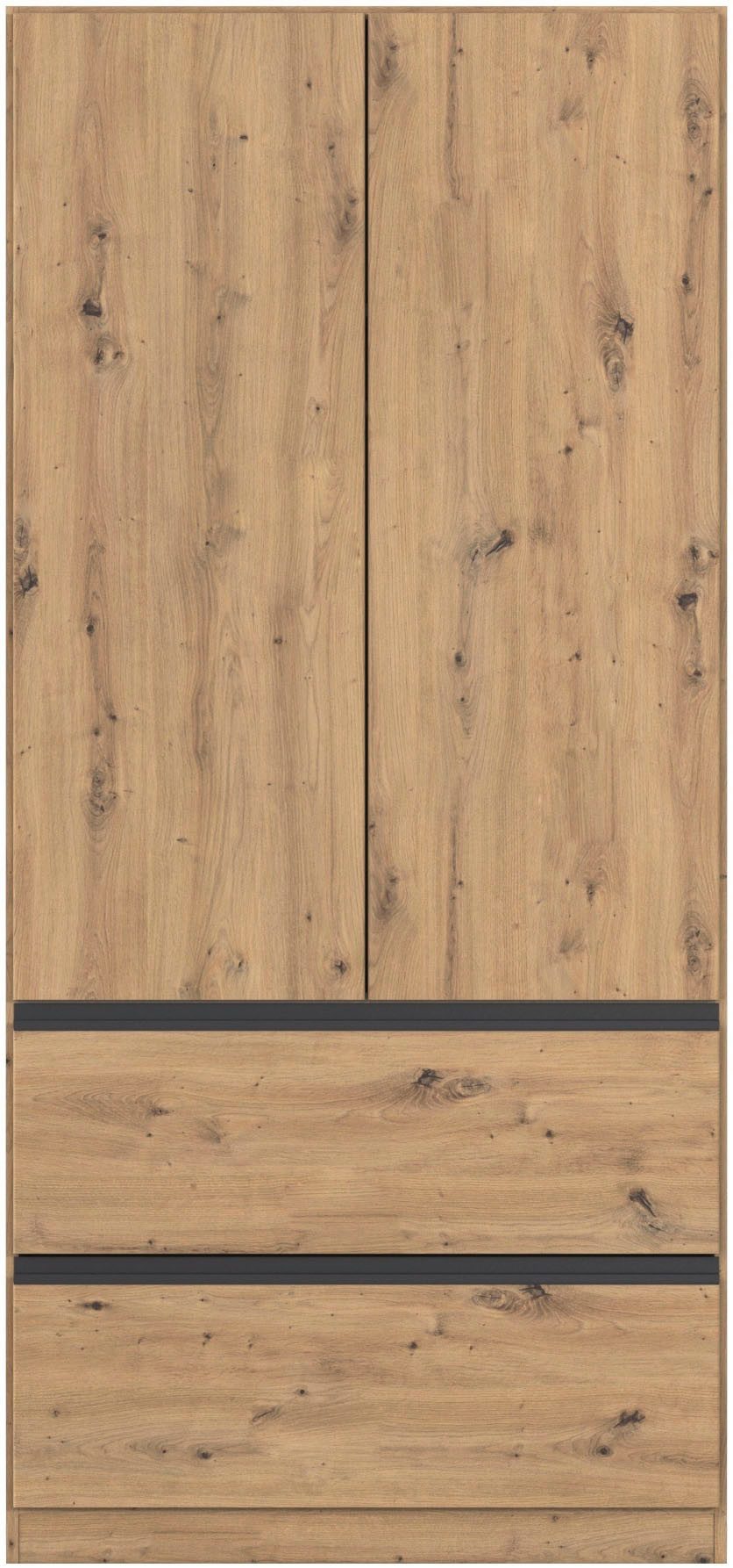 rauch Draaideurkast Kledingkast Kast Garderobe Wasmand COSTA in 3 Breedtes veel ruimte, greeploze front en push-to-open functie made in germany